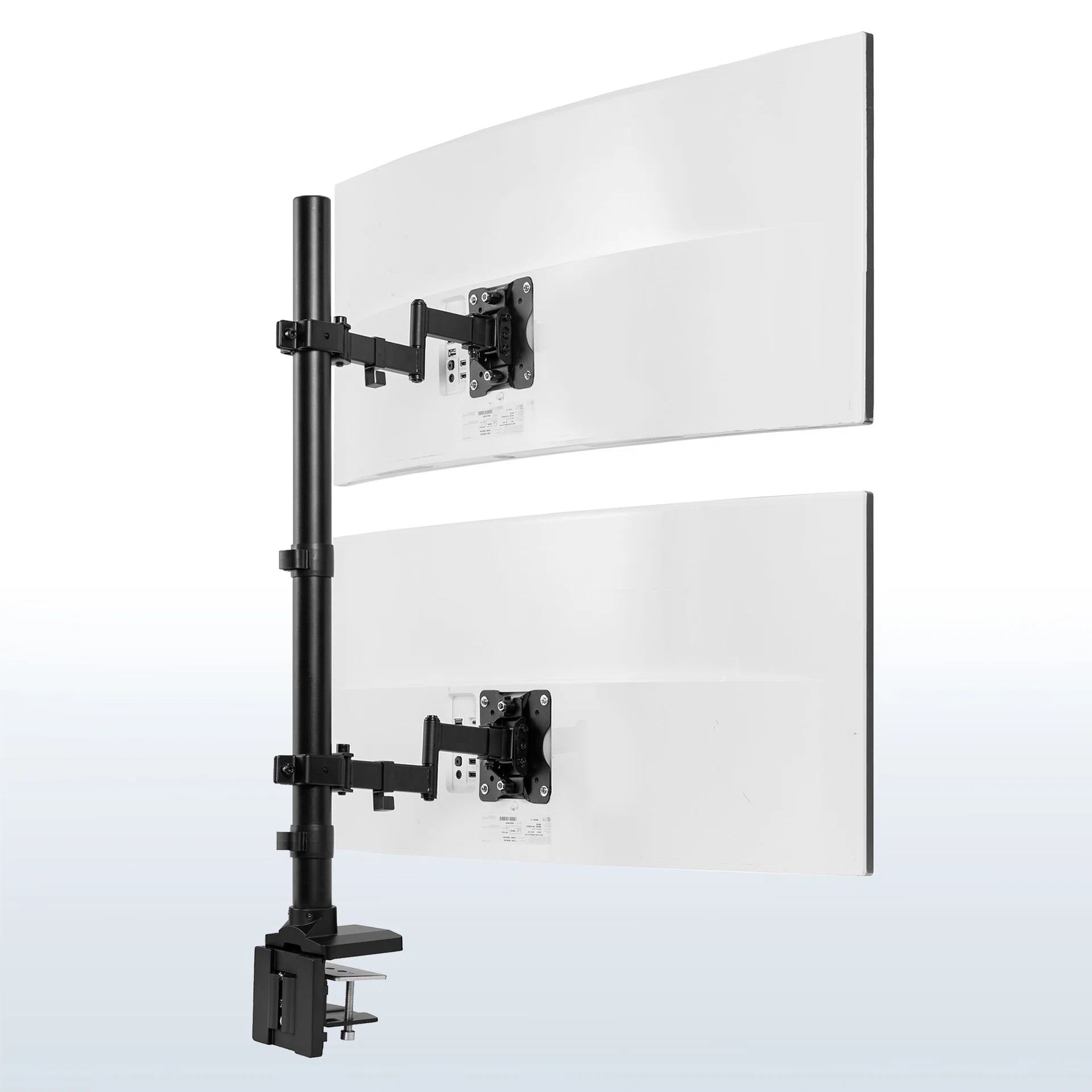 VIVO Dual Ultrawide Vertical Monitor Desk Mount with Arms - Up to 43" Screens — Dual Ultrawide Vertical Monitor Desk Mount with Arms - Up to 43" Screens — Product view