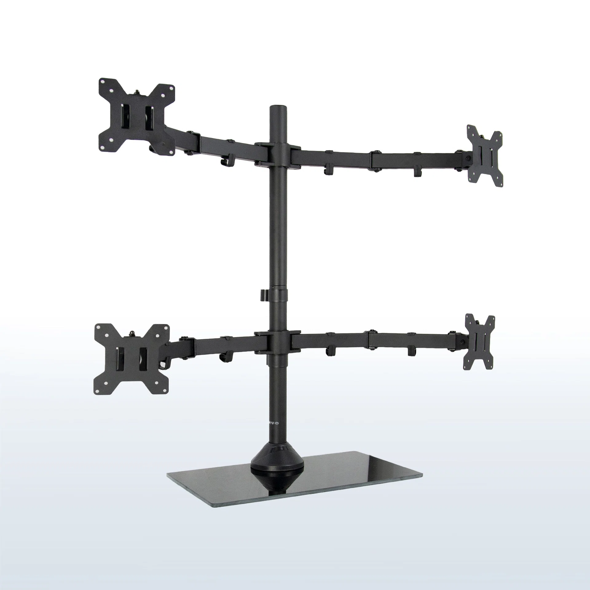 Quad Monitor Desk Stand - 13” to 27" Screens