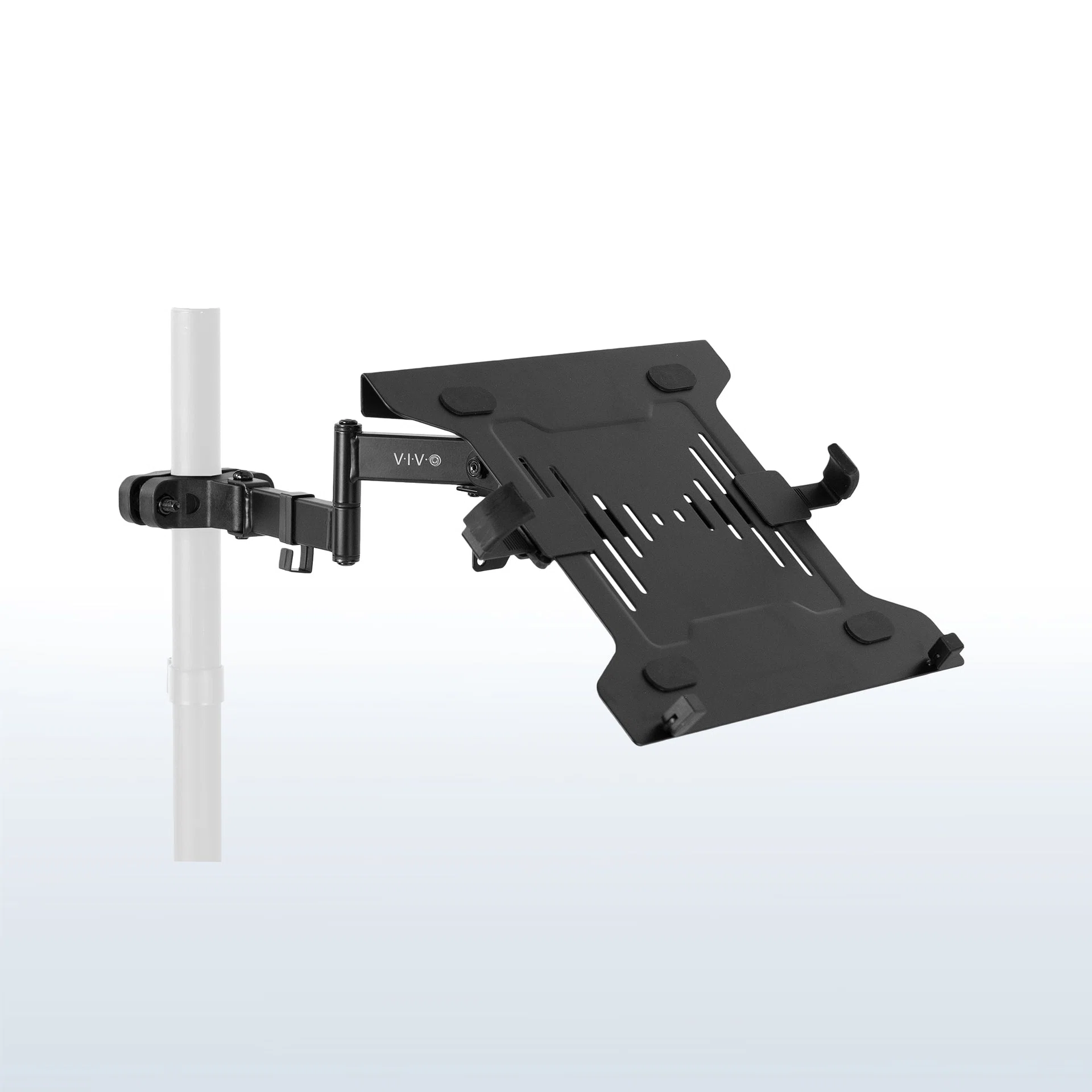 Pole Mount Laptop Arm with Removable VESA Plate - 75x75mm and 100x100mm
