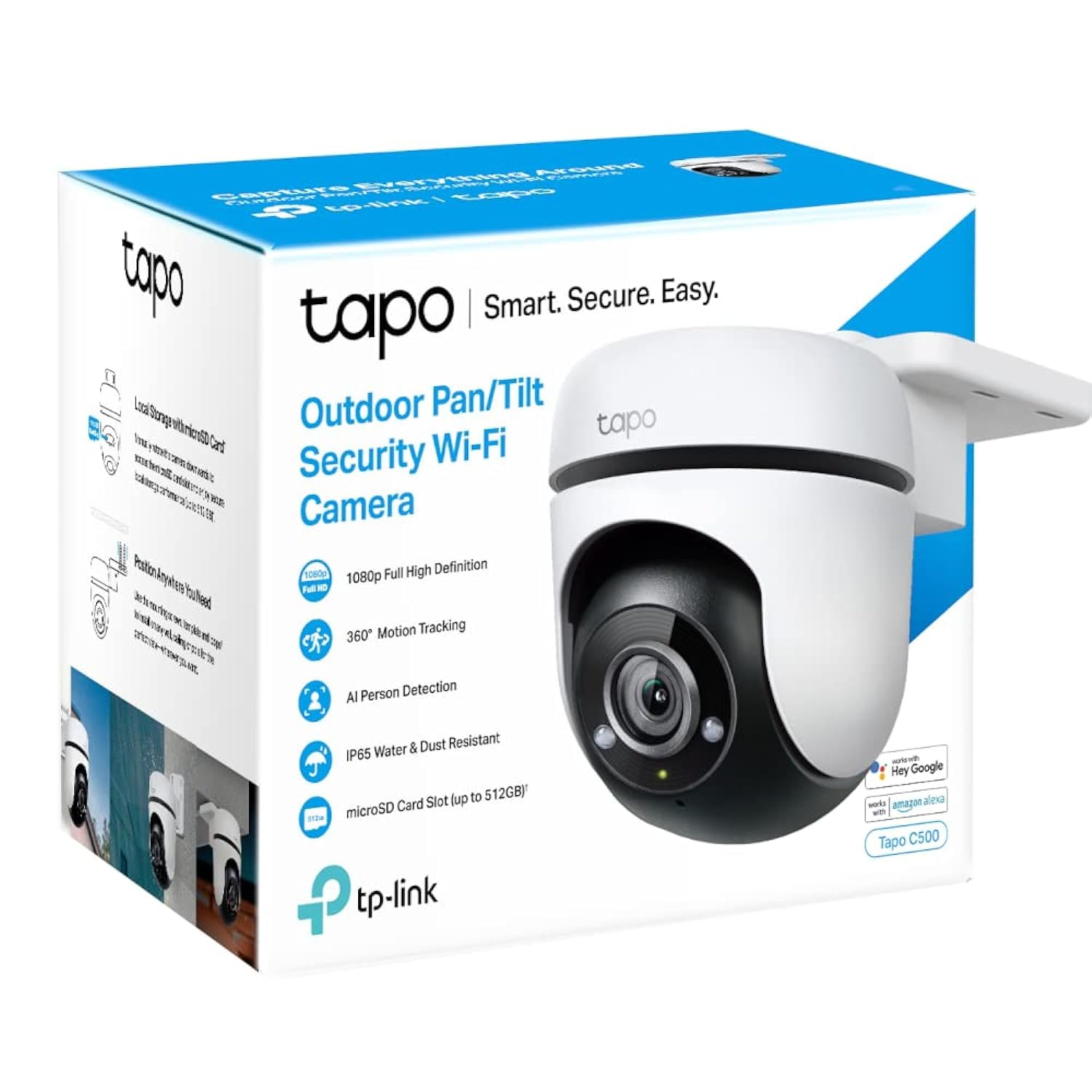TP-Link Pan/Tilt 1080P Outdoor Camera, Tapo C500 — Product view
