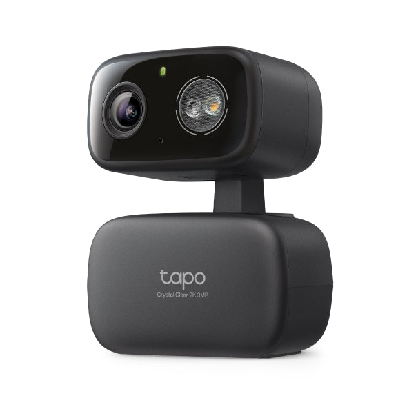 2K Pan/Tilt Indoor/Outdoor Security Camera, Tapo C217 HybridCam 360 (Black)