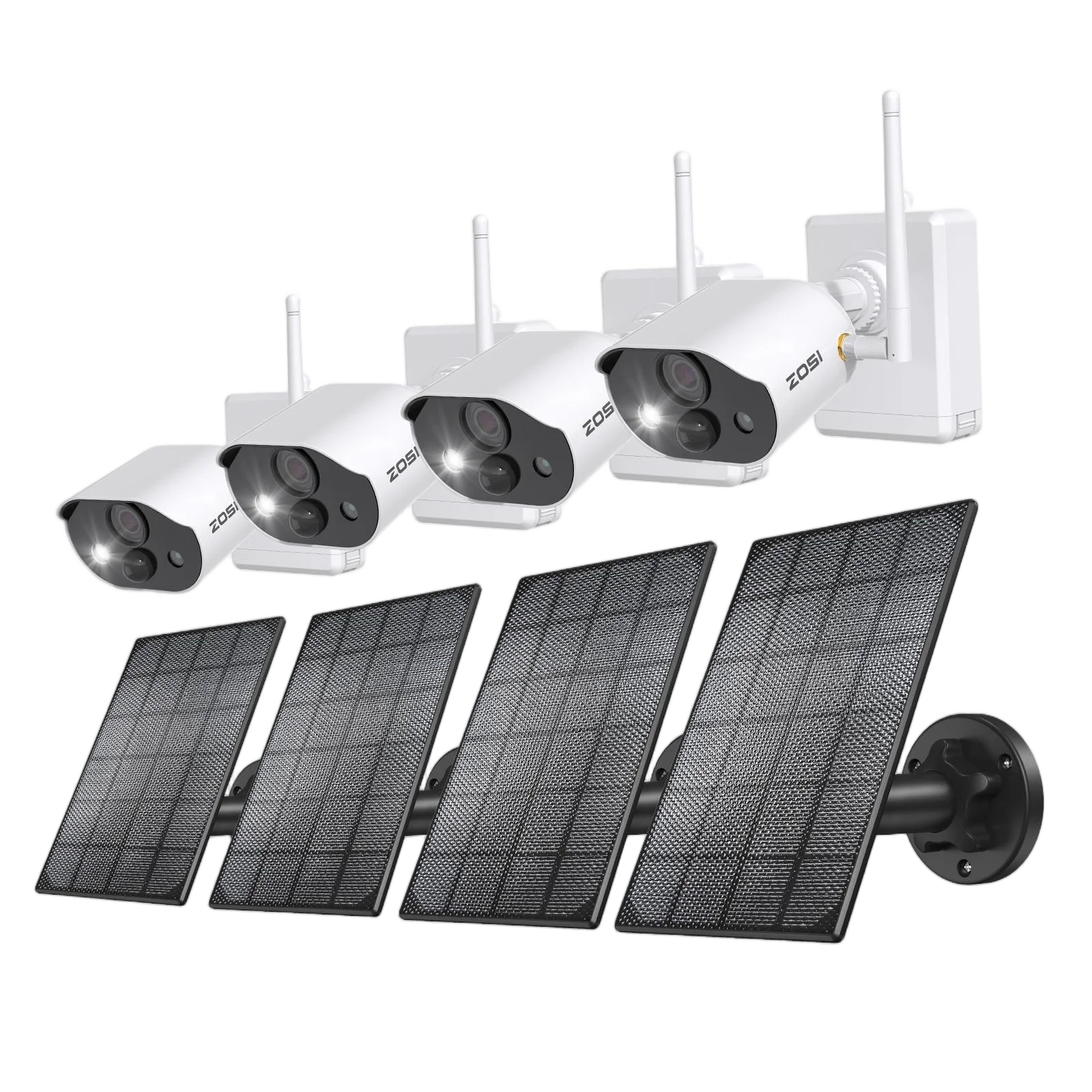 C306 Pro 3MP Battery Powered Spotlight Camera + Solar Panel — 2-Camera Pack