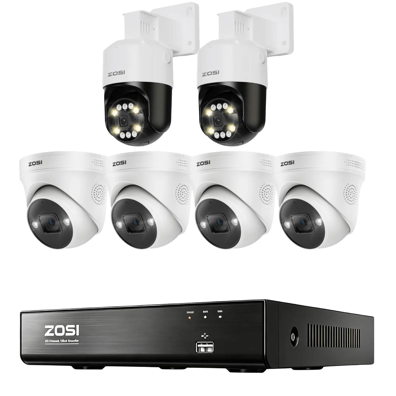 Security systems product — 8HN-2258AW4-20+2PC-2968W-C