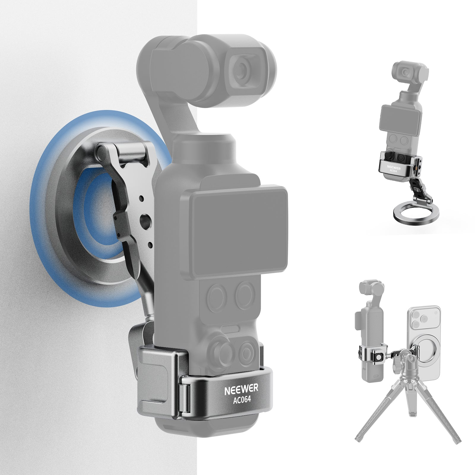 AC064 Magnetic Mount Compatible with DJI Osmo Pocket 3/Xtra Muse/4/4P