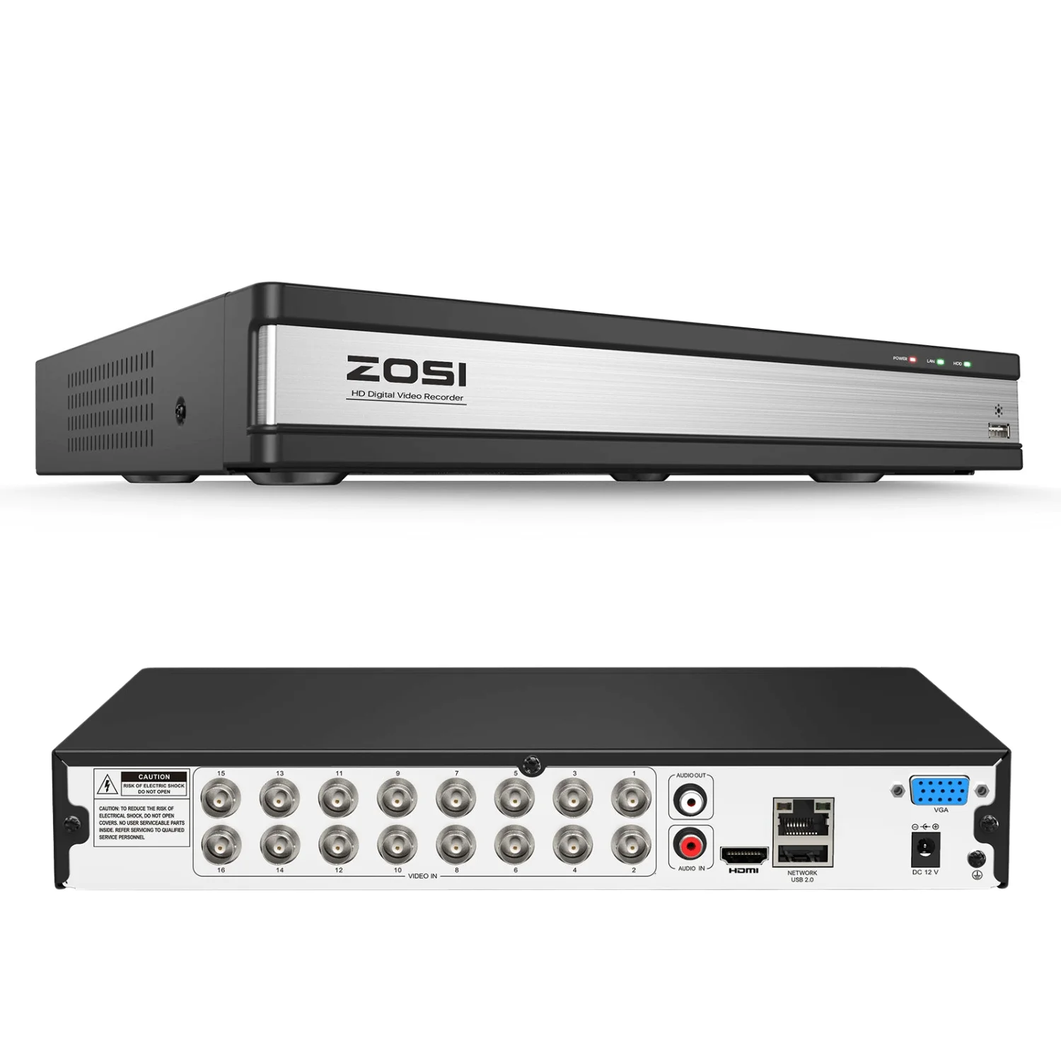 16 Channel 1080P HD Digital Video Recorder DVR(ZR16FK) + Optional 2TB/3TB/4TB HDD
