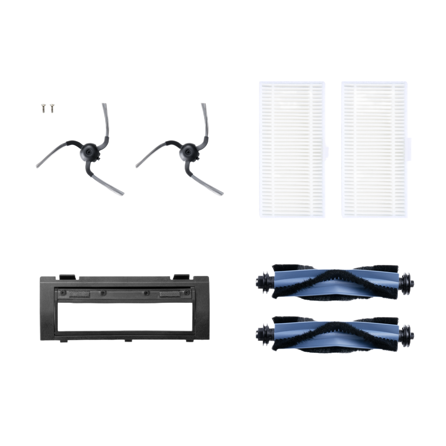 eufy RoboVac Replacement Accessories Kit (2 Side Brushes + 2 Filter Sets + Rolling Brush + Brush Guard) Compatible RoboVac C10