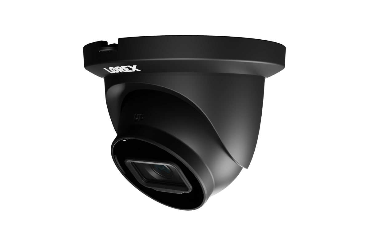 Lorex A4 4MP IP Wired Turret Security Camera with Listen-In Audio and Smart Motion Detection Black · Original Black camera product view