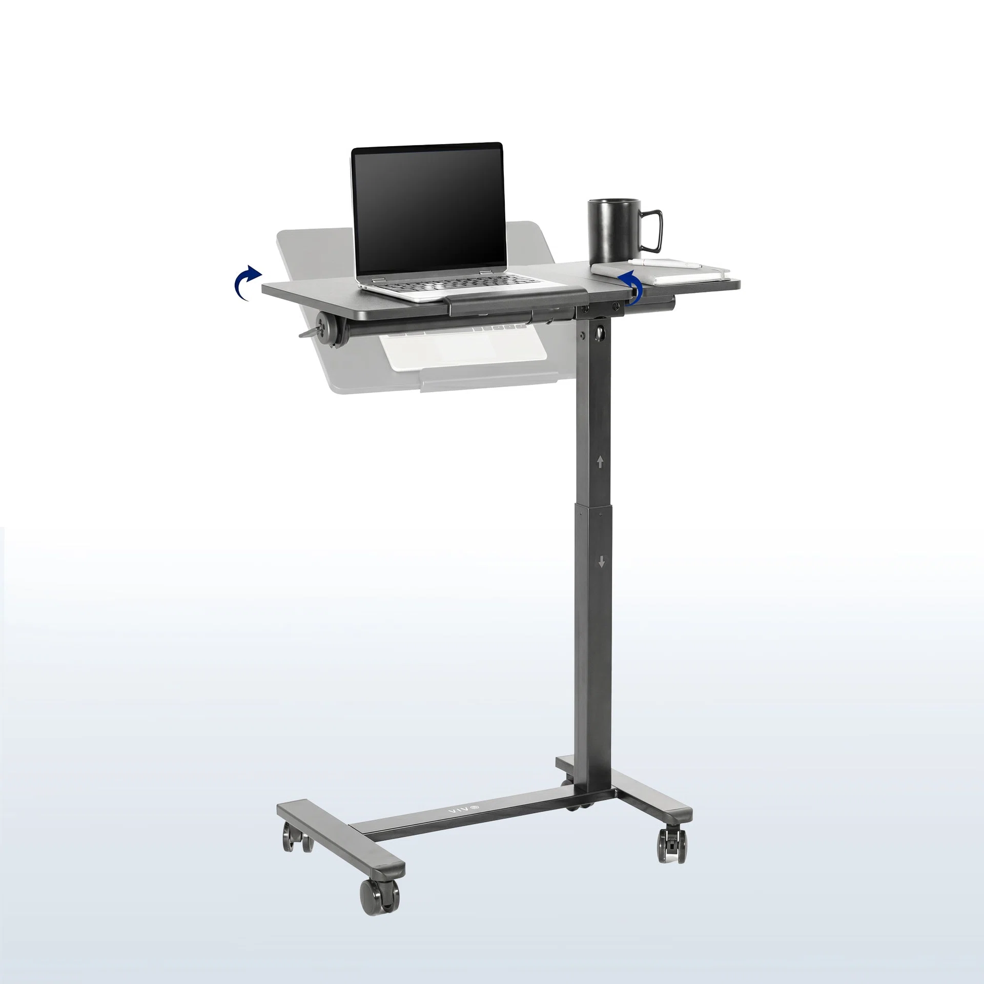 Mobile Tilting Laptop Cart