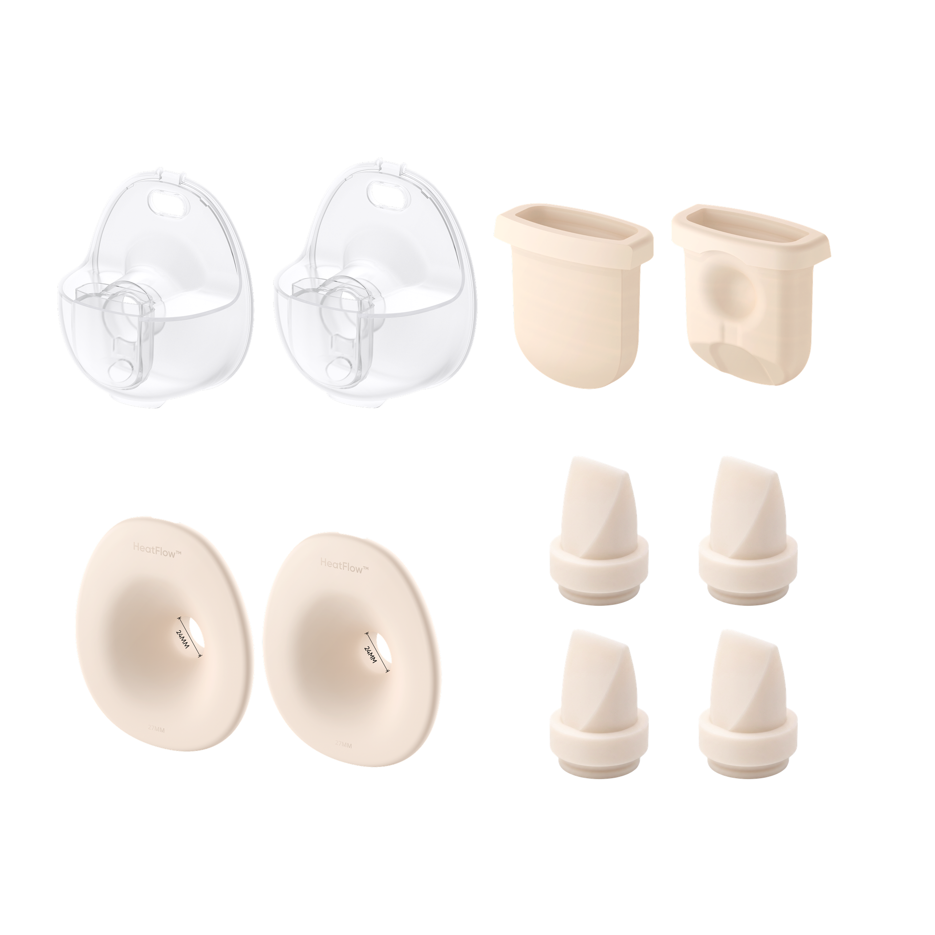 eufy Breast Pump S1 Pro/S1/E20 Accessories Bundle (27 mm Flange)