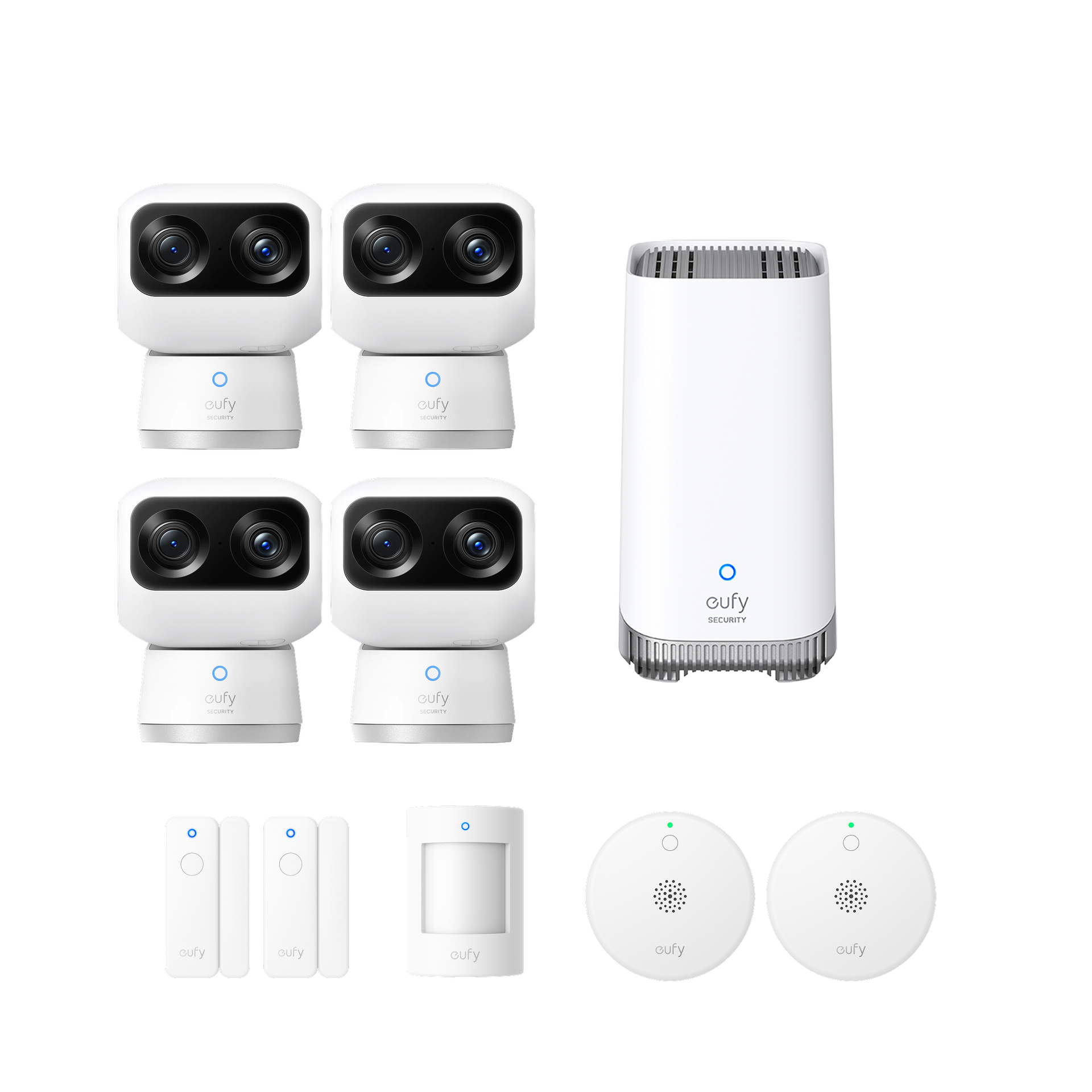 Eufy Indoor Cam S350 with Alarm System + HomeBase™ S380