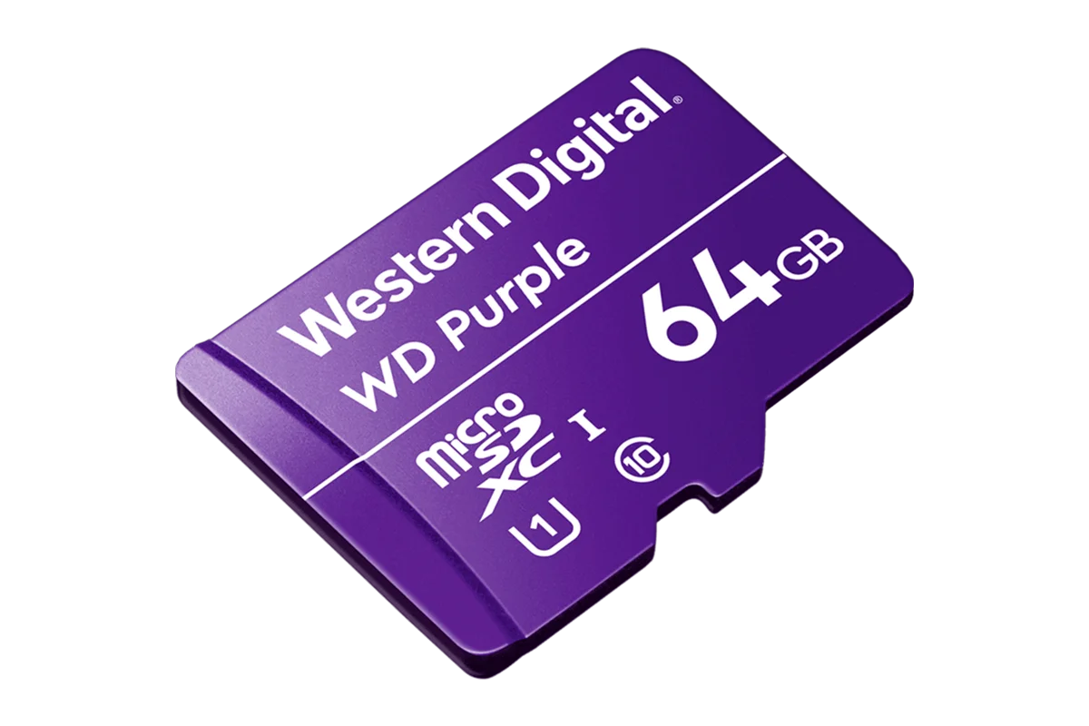 64GB Surveillance-grade microSD card