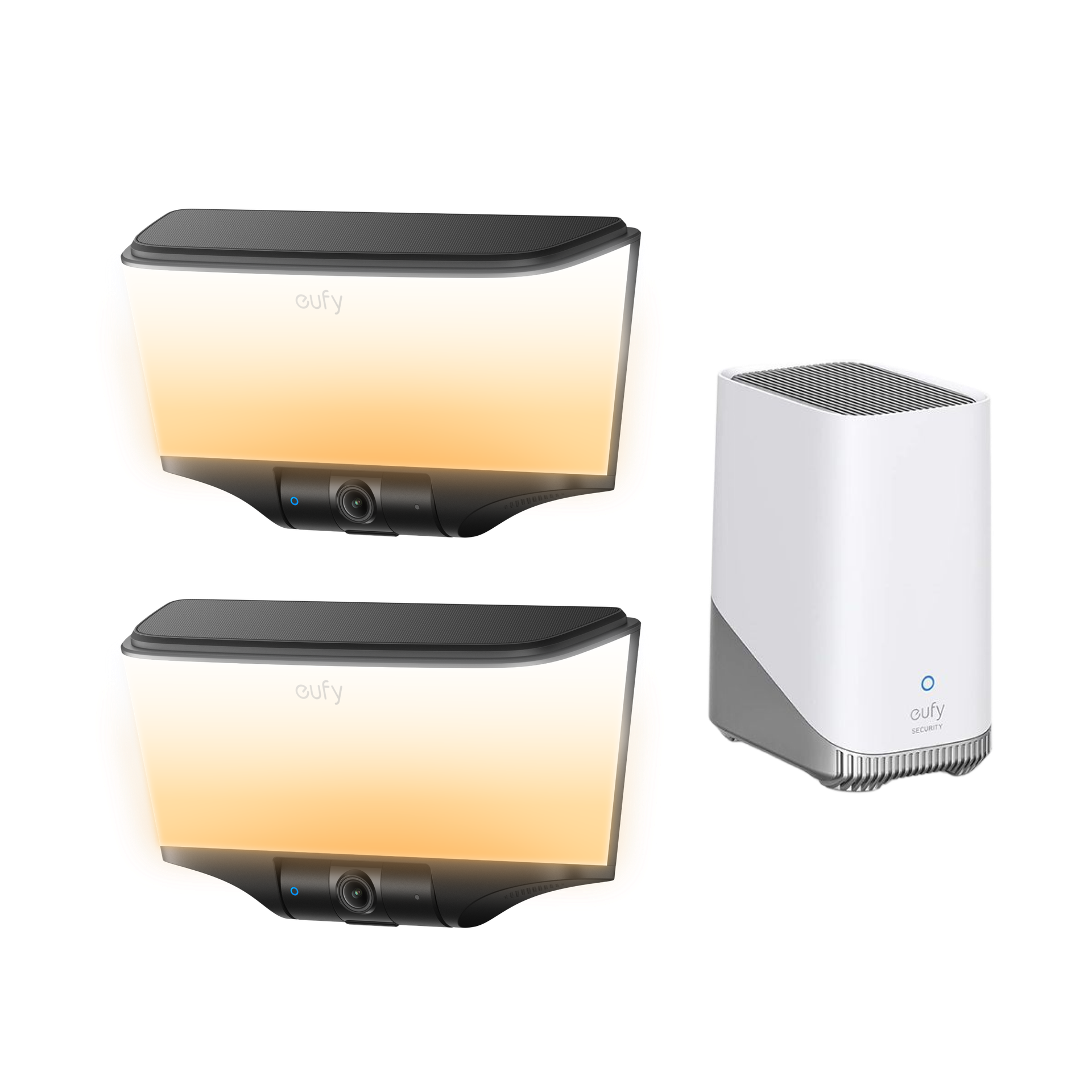 eufy Wall Light Cam S4 (2 pack) + eufy HomeBase™ S380