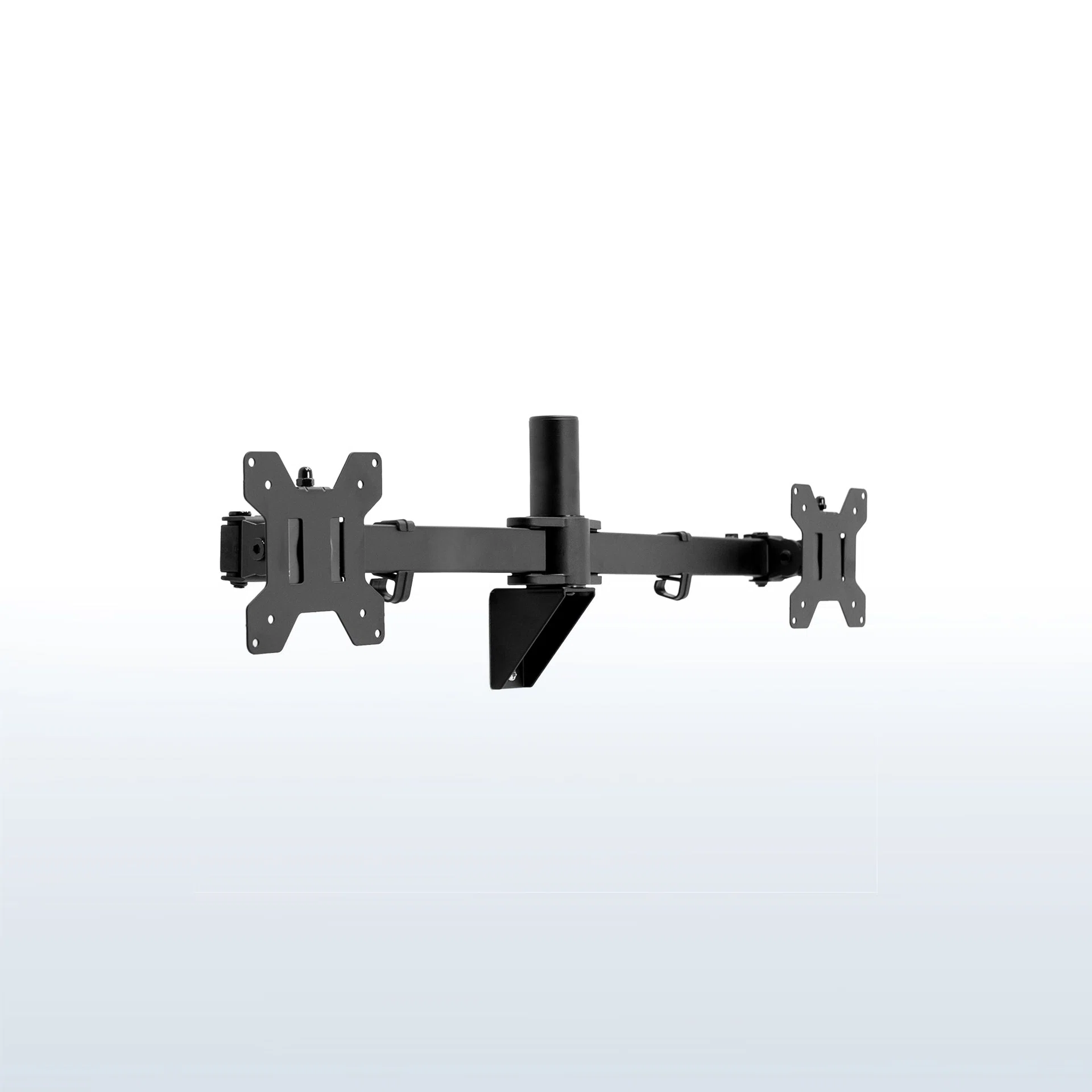 VIVO Telescoping Dual Monitor Wall Mount - 21” to 32” Screens — Black — Product view