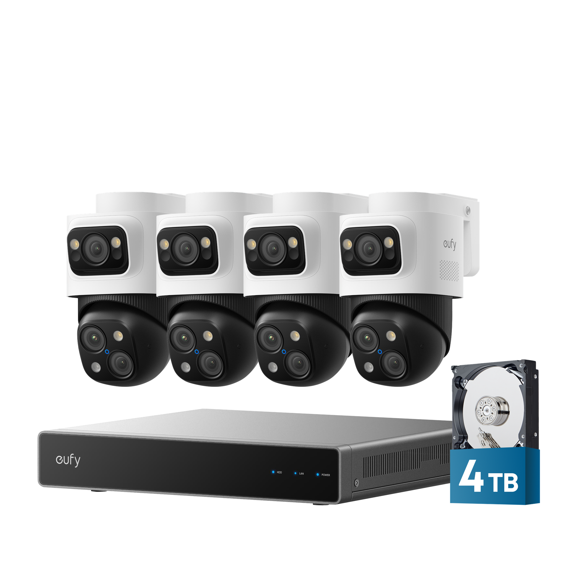 eufy 4K NVR Security Camera System S4 Max, 4 TB HDD