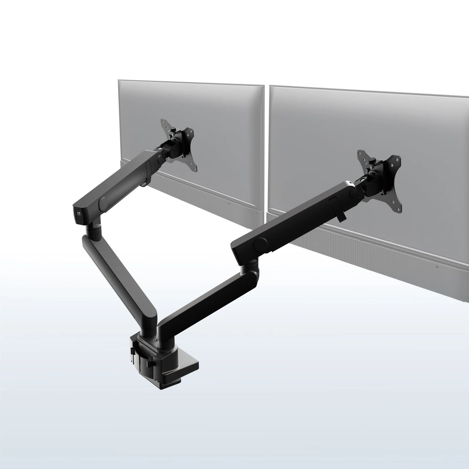 VIVO Mechanical Arm Dual Ultrawide Monitor Desk Mount - Up to 35" Screens — Mechanical Arm Dual Ultrawide Monitor Desk Mount - Up to 35" Screens — Product view