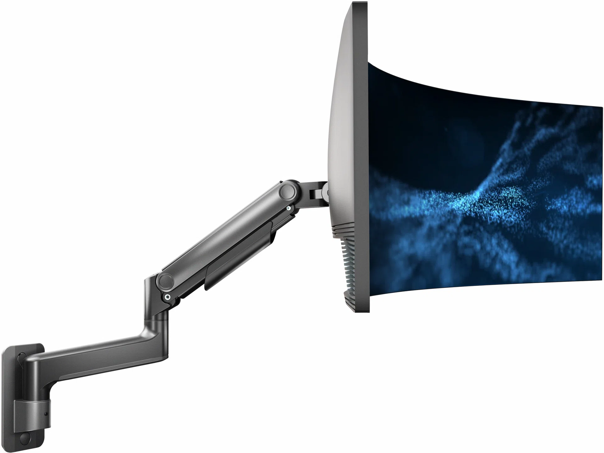VIVO Pneumatic Arm Single Ultrawide Monitor Wall Mount - Up to 49" Screens — Pneumatic Arm Single Ultrawide Monitor Wall Mount - Up to 49" Screens — Product view