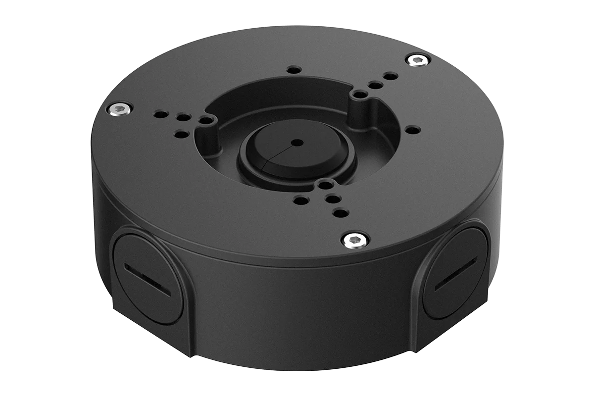Outdoor Round Junction Box for 3 Screw Base Cameras (Metal)