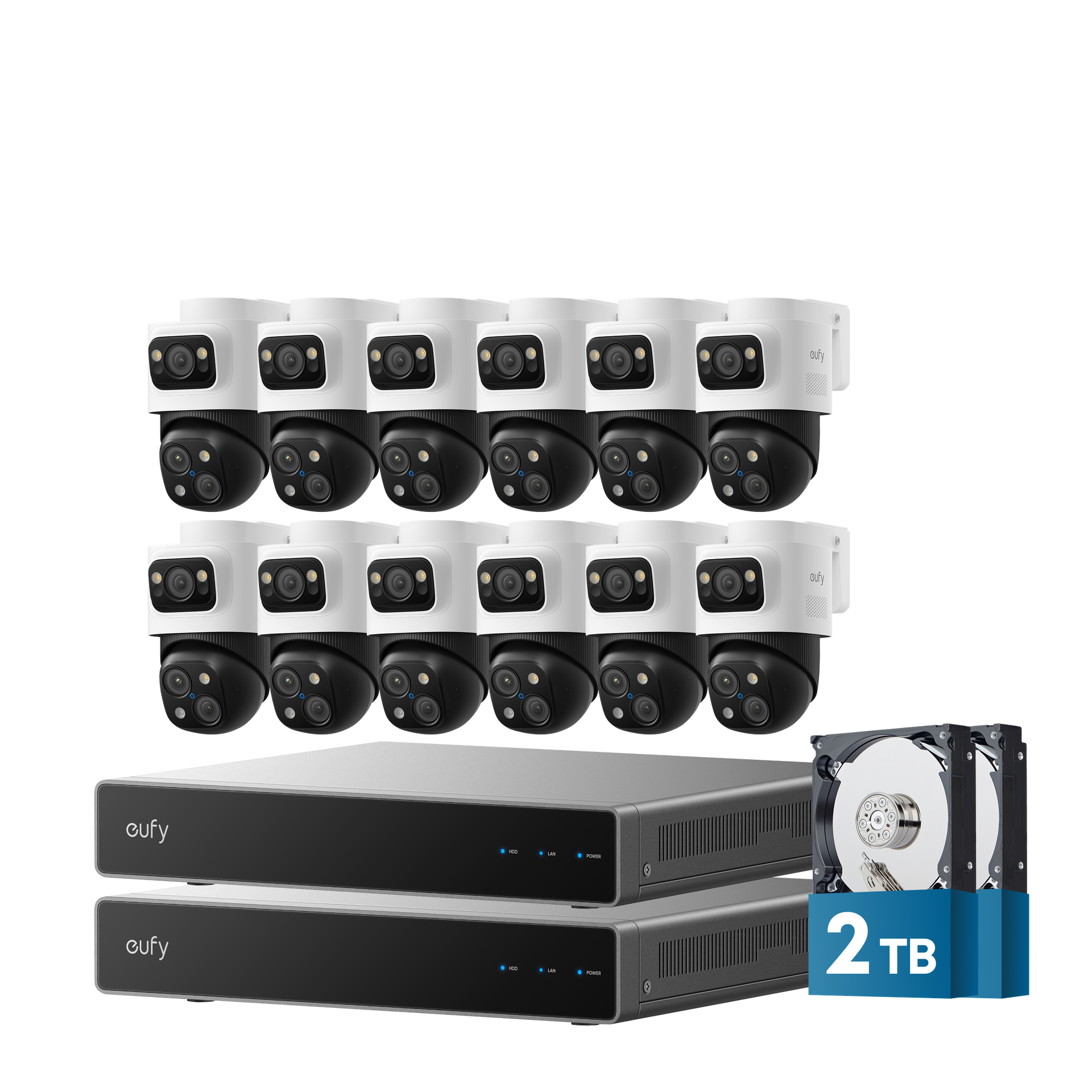 eufy 12-Cam Kit PoE NVR Security System S4 Max with Dual-NVR: product detail 1