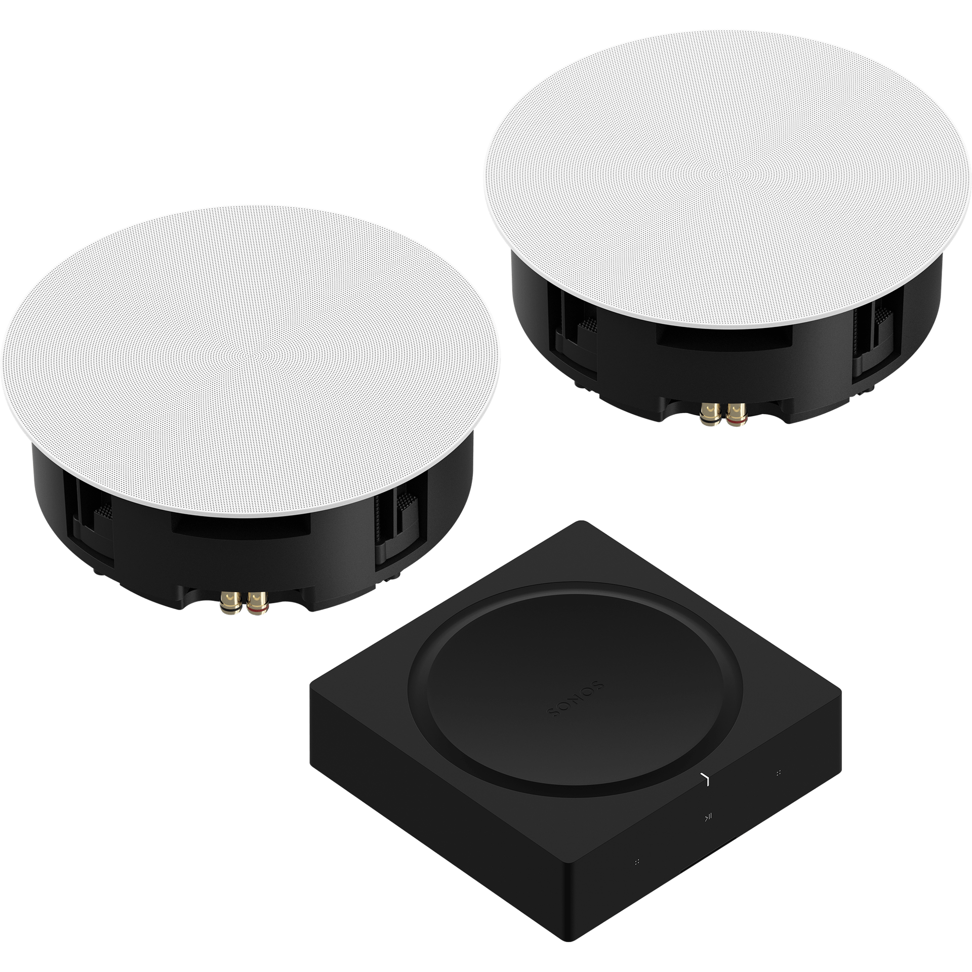 Amp with 8 inch In-Ceiling Speakers Set