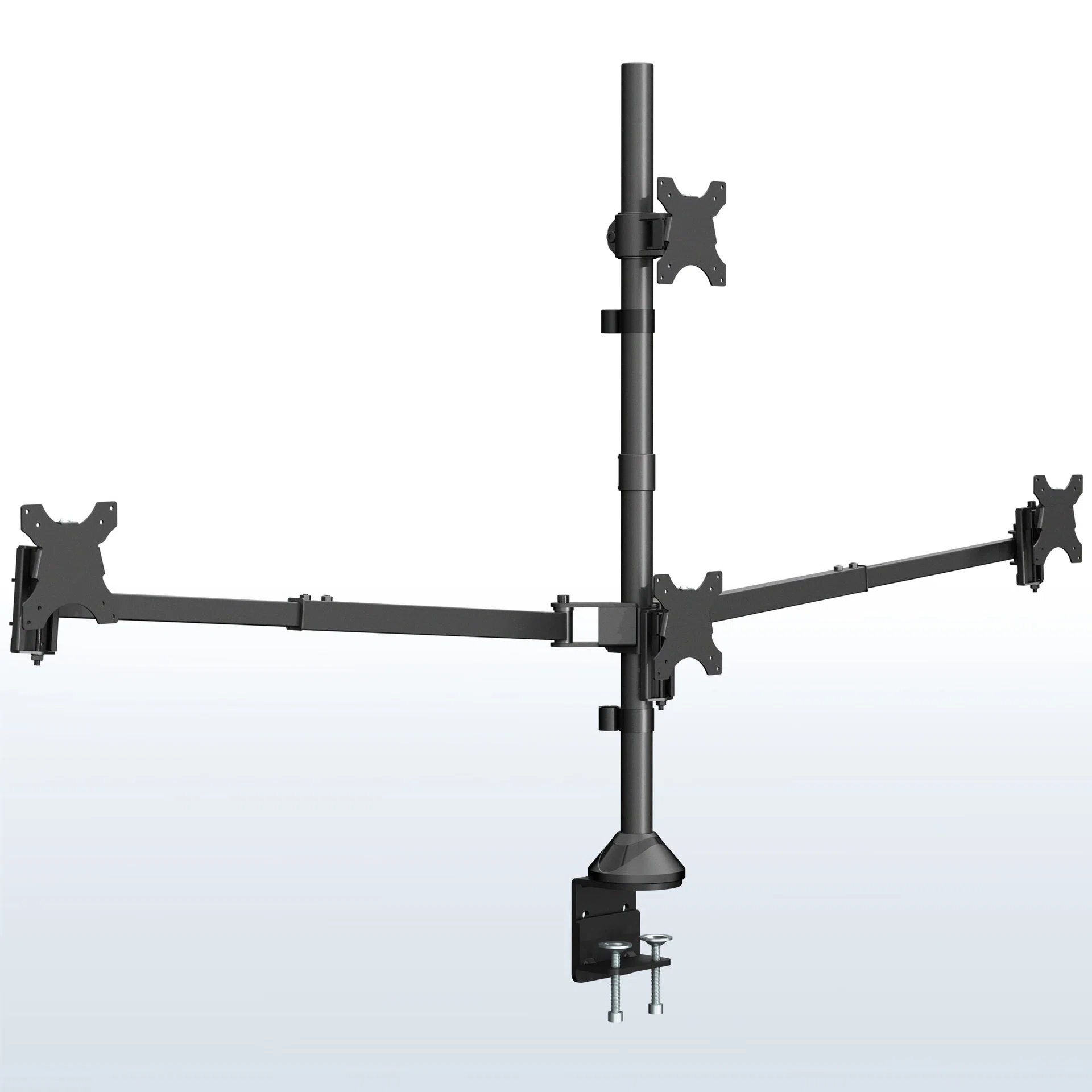 VIVO Telescoping Extra Tall Quad Ultrawide Monitor Desk Mount - 24" to 38" Screens — Telescoping Extra Tall Quad Ultrawide Monitor Desk Mount - 24" to 38" Screens — Product view