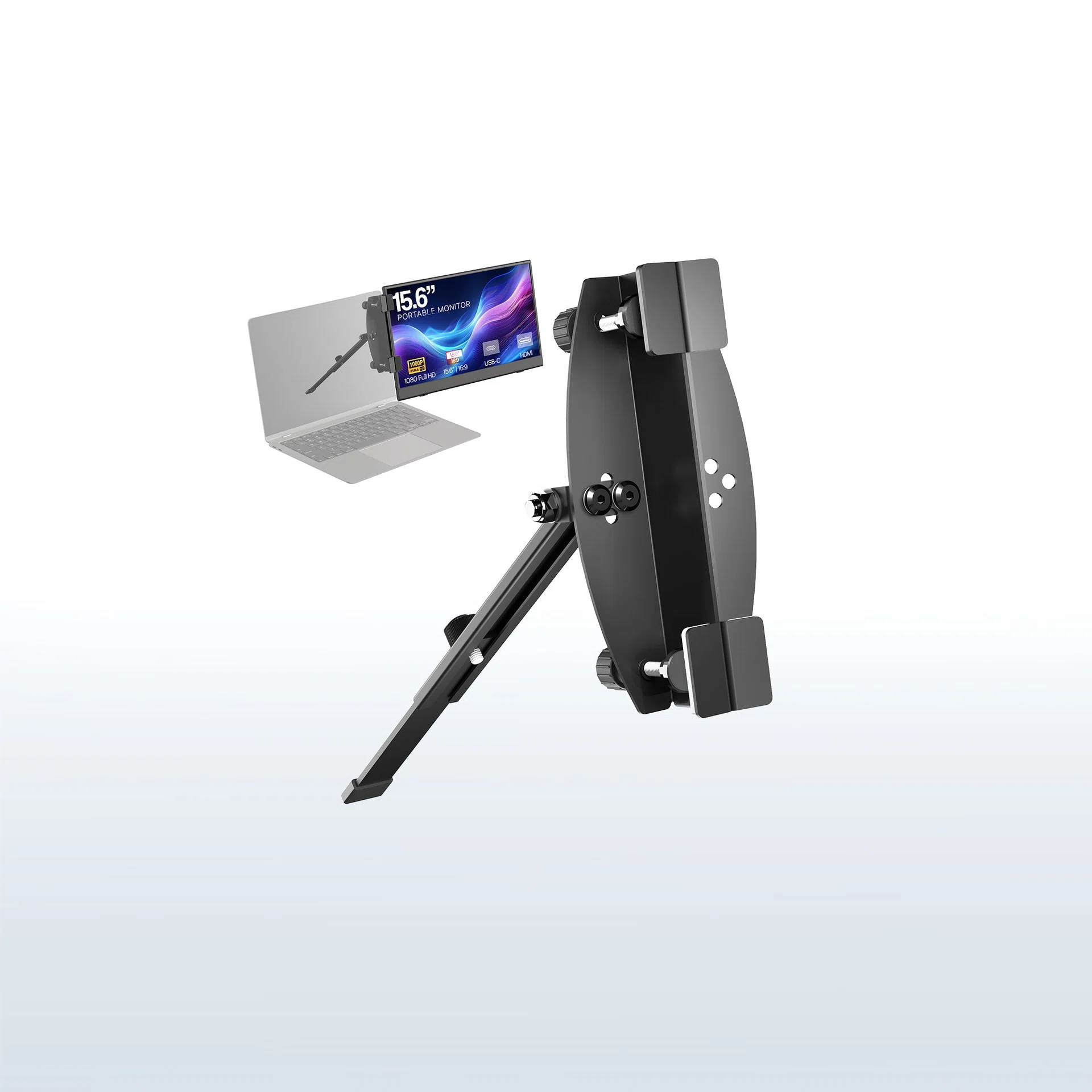 Portable Monitor Laptop Extension Holder - 11” to 18.5” Screens