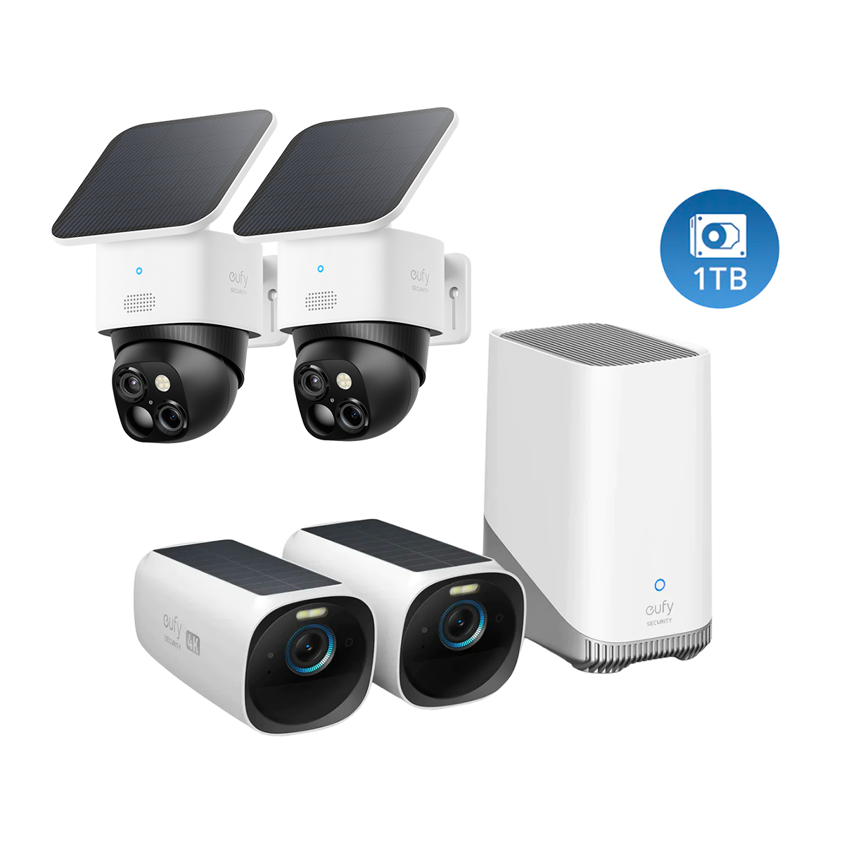 eufyCam S330 (eufyCam 3) + SoloCam S340 (2-Pack) + 1 TB Hard Drive: product detail 1