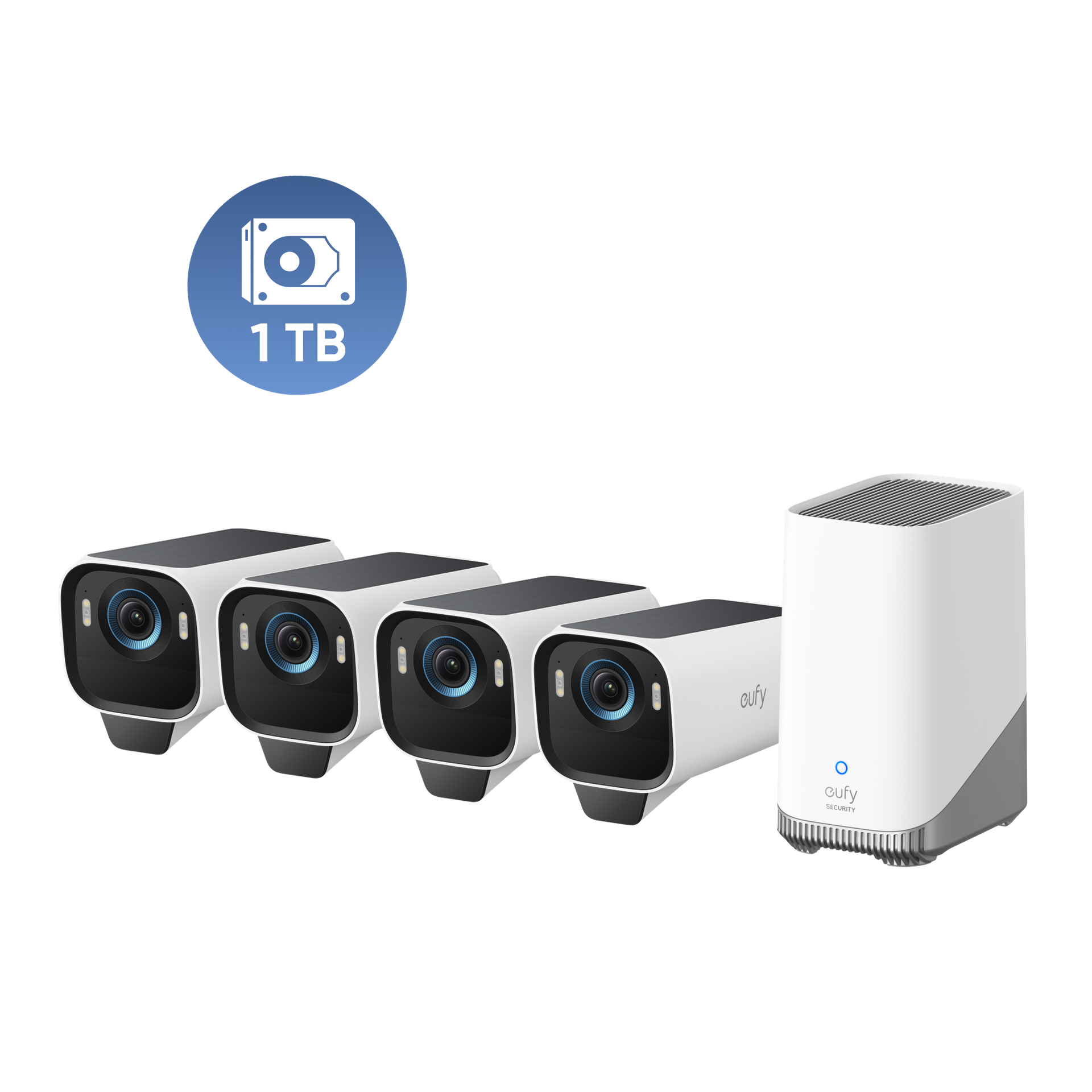 eufyCam S3 Pro 4-Cam Kit + 1 TB Hard Drive: product detail 1