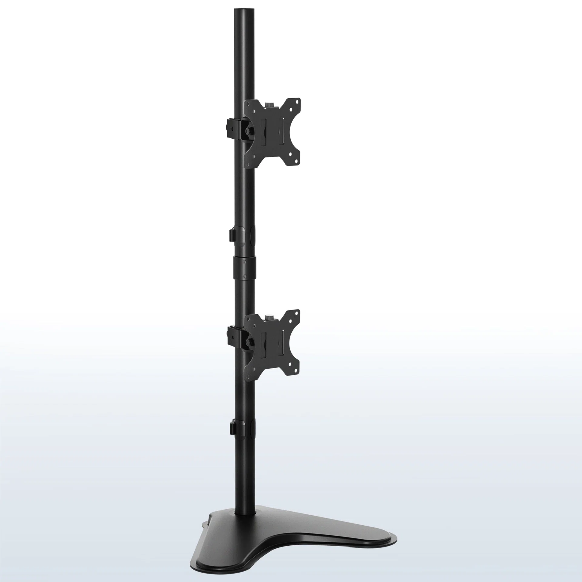 VIVO Vertical Dual Monitor Desk Stand - 13" to 34" Screens — Black — Product view