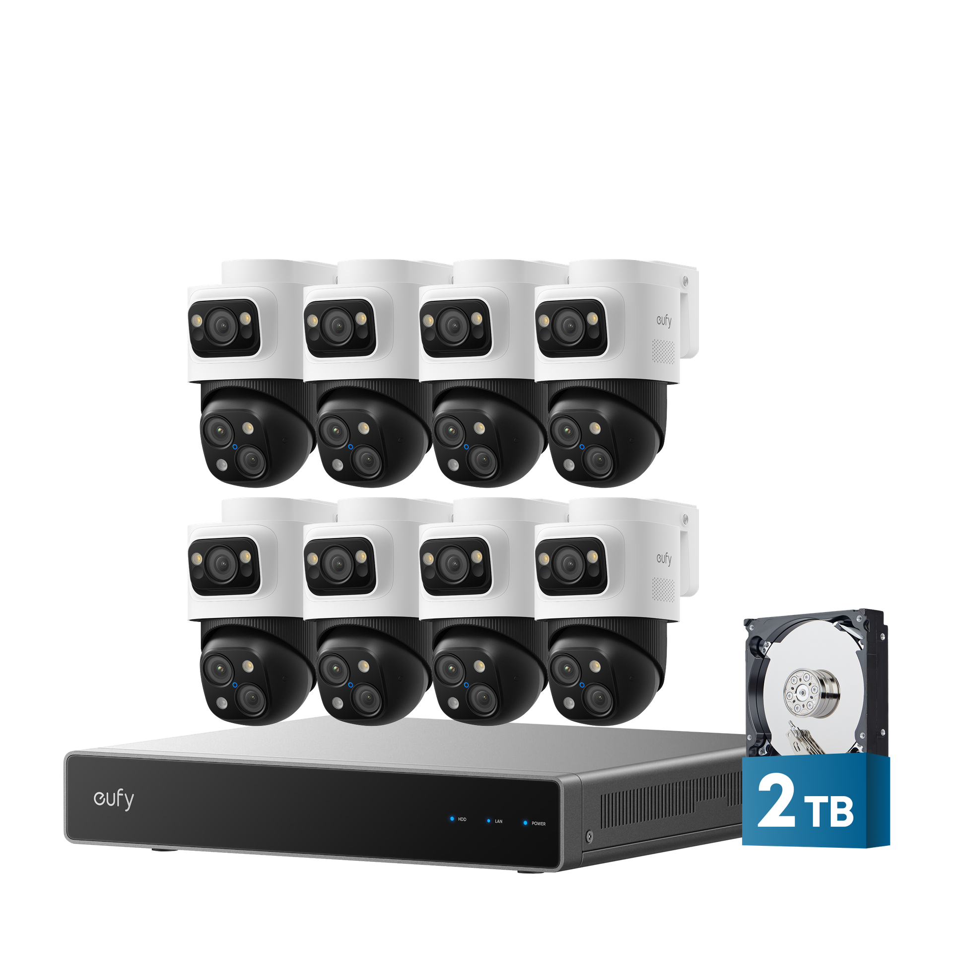 eufy 8-Cam Kit PoE NVR Security System S4 Max