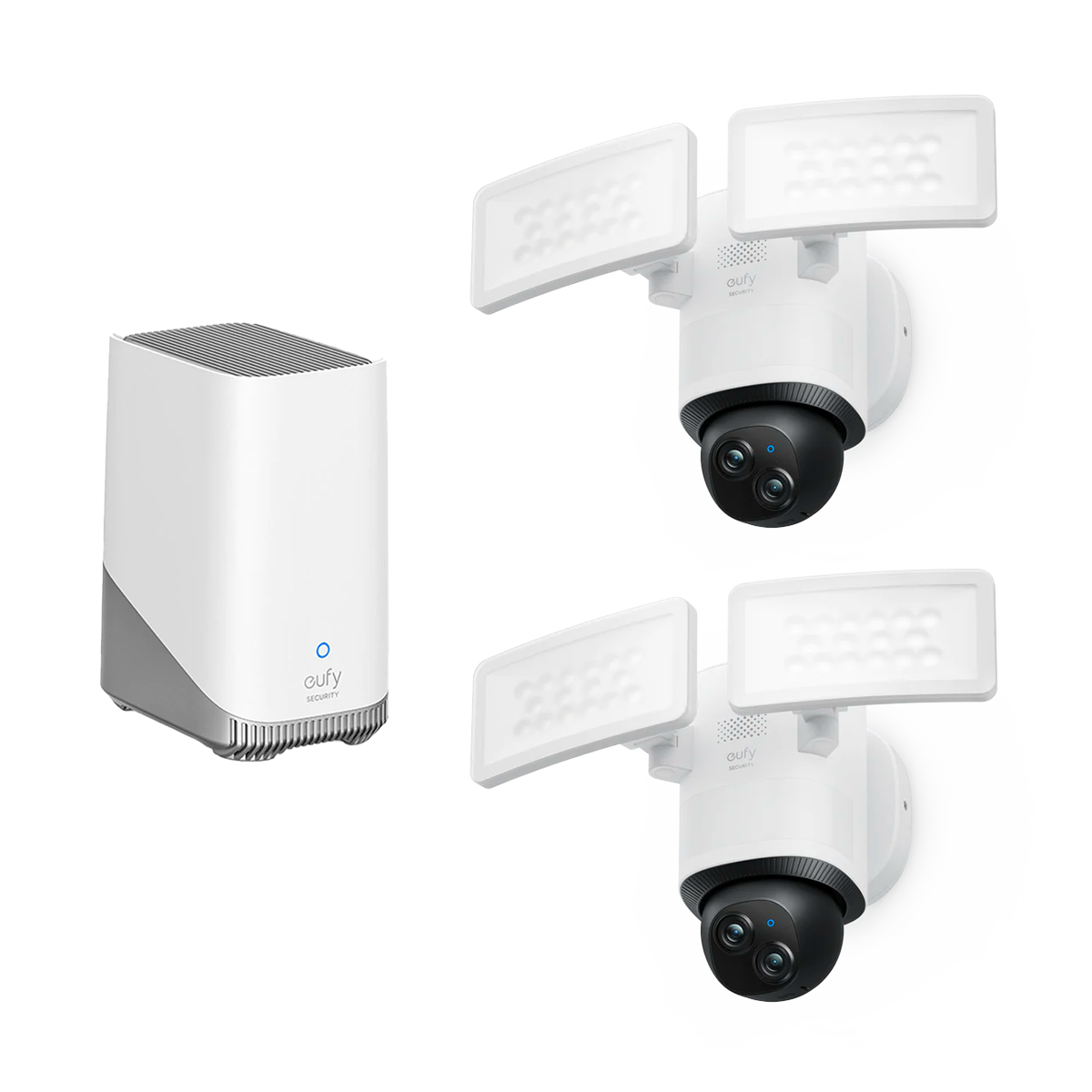 Floodlight Camera E340 (2-Cam Pack) + eufy HomeBase™ S380: product detail 1