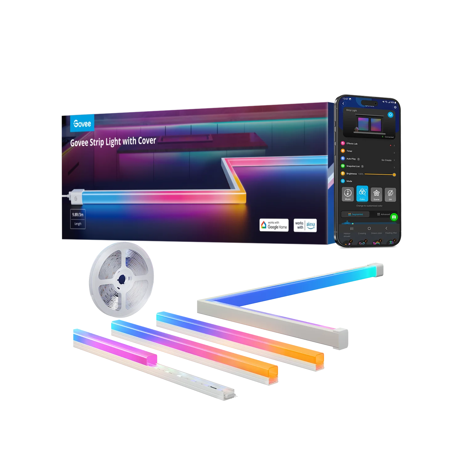 Govee RGBIC LED Strip Lights with Covers
