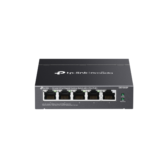 Omada Unmanaged 5-Port Gigabit Desktop Switch, Plug and Play, DS105G