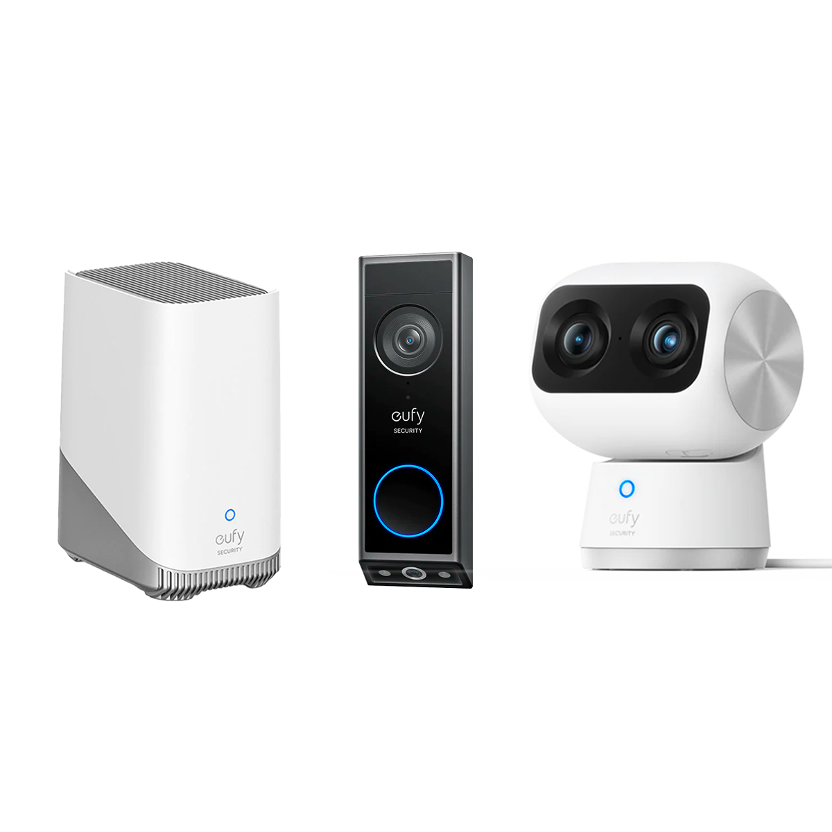 Indoor Cam S350 + Video Doorbell E340 + eufy Homebase™ 3