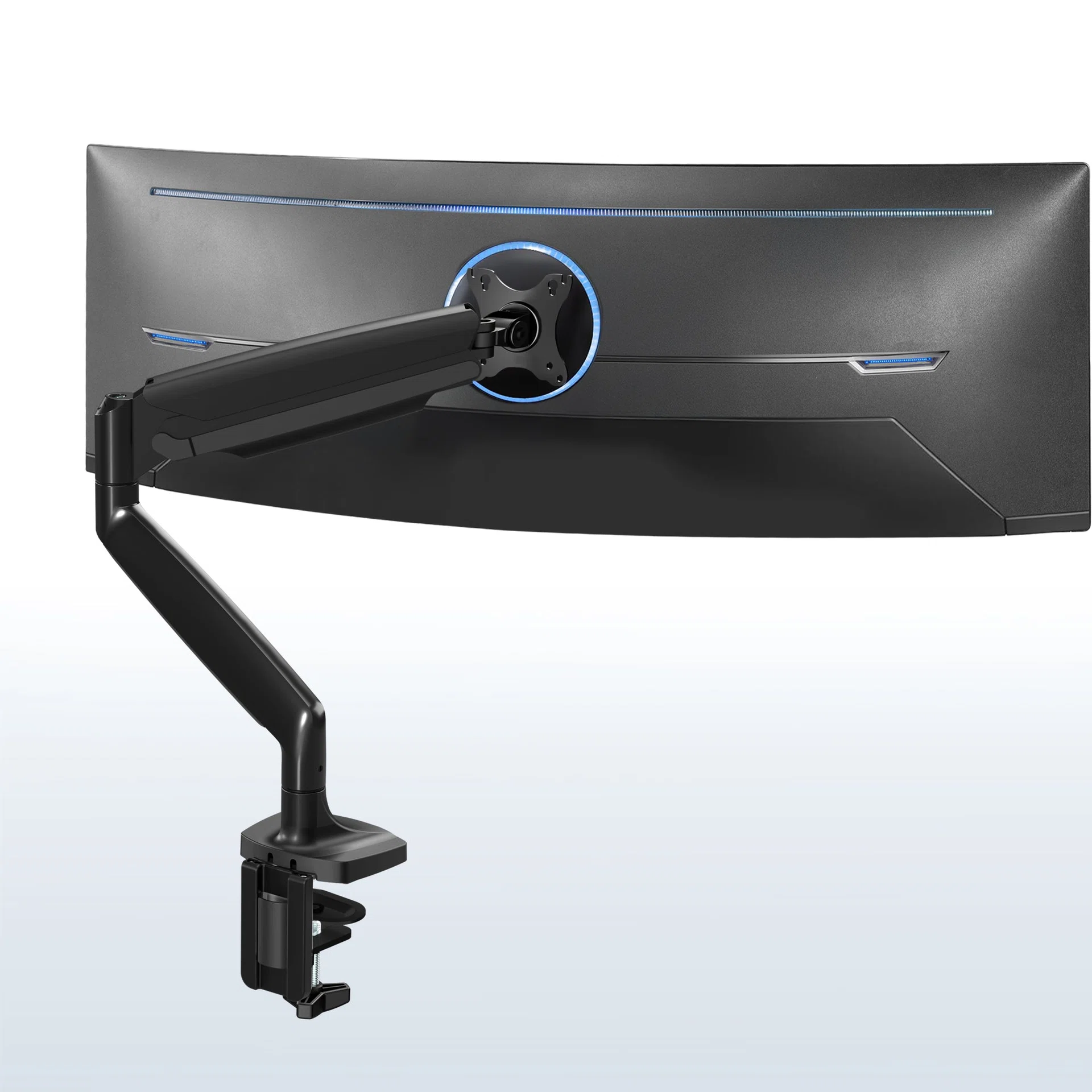 VIVO Pneumatic Arm Single Ultrawide Monitor Desk Mount - Up to 40" Screens — Pneumatic Arm Single Ultrawide Monitor Desk Mount - Up to 40" Screens — Product view