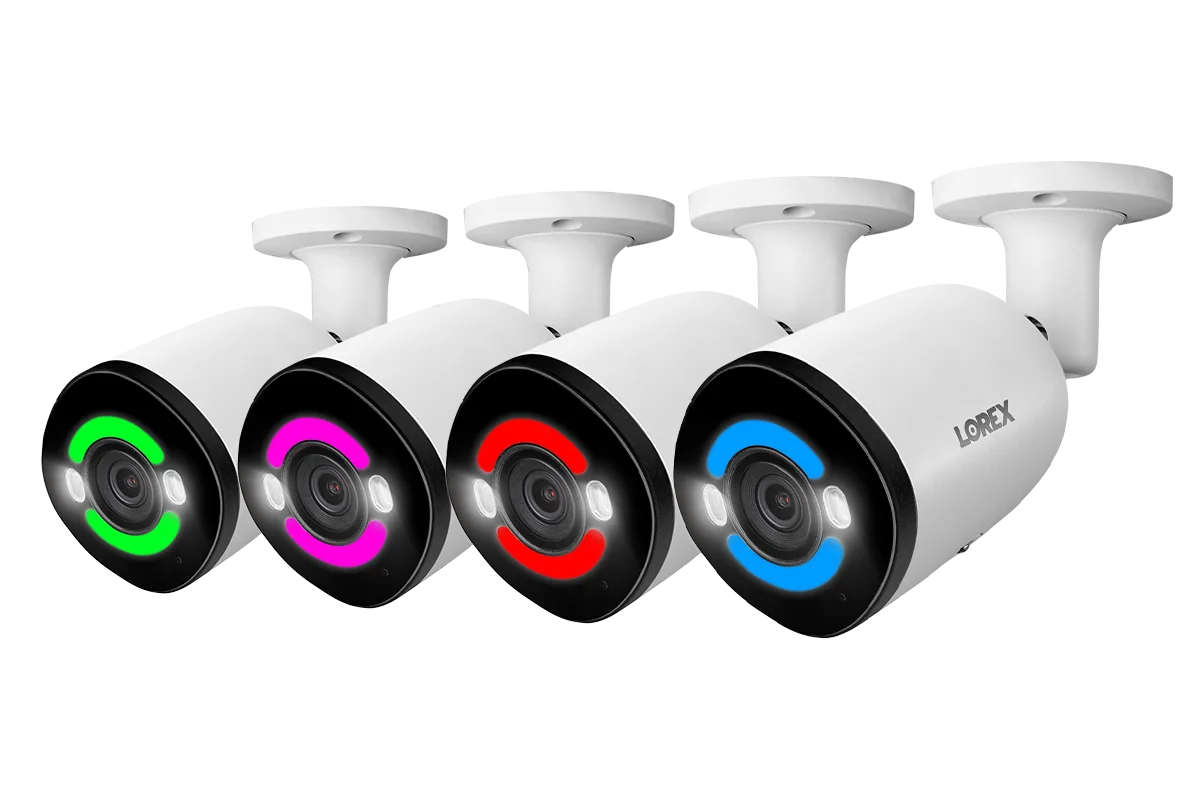 Lorex 4K+ 12MP IP Wired Bullet Security Camera with Smart Security Lighting (Open Box)