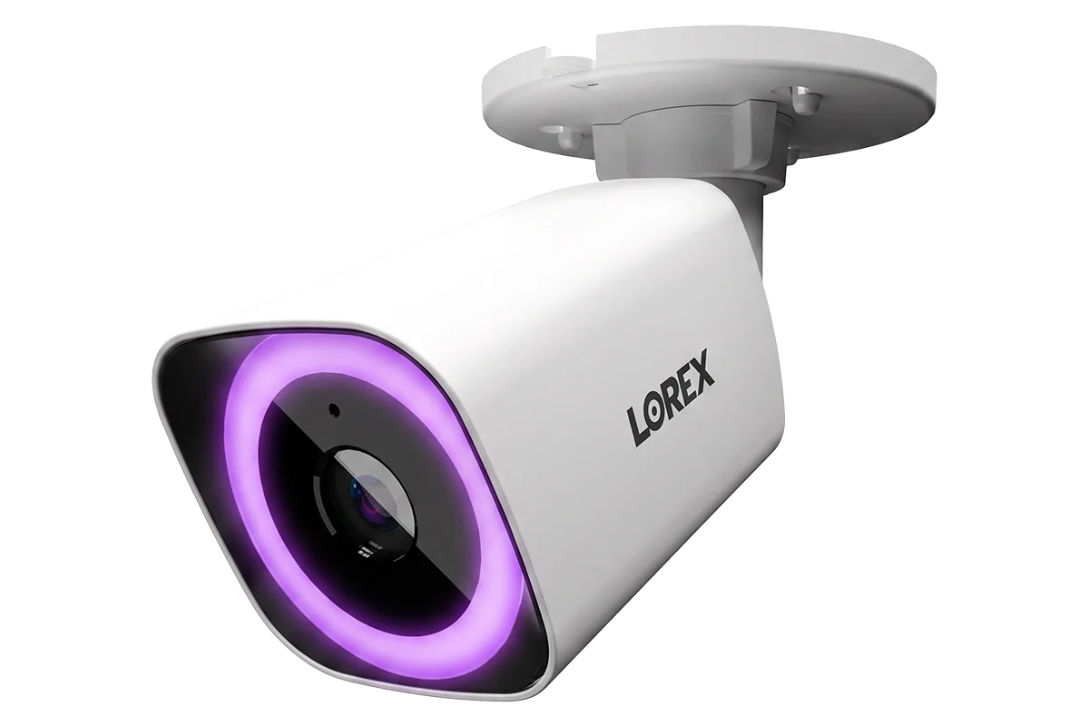 Lorex Connect V7 4K PoE Bullet Camera with Color Night IQ+ - White/Black