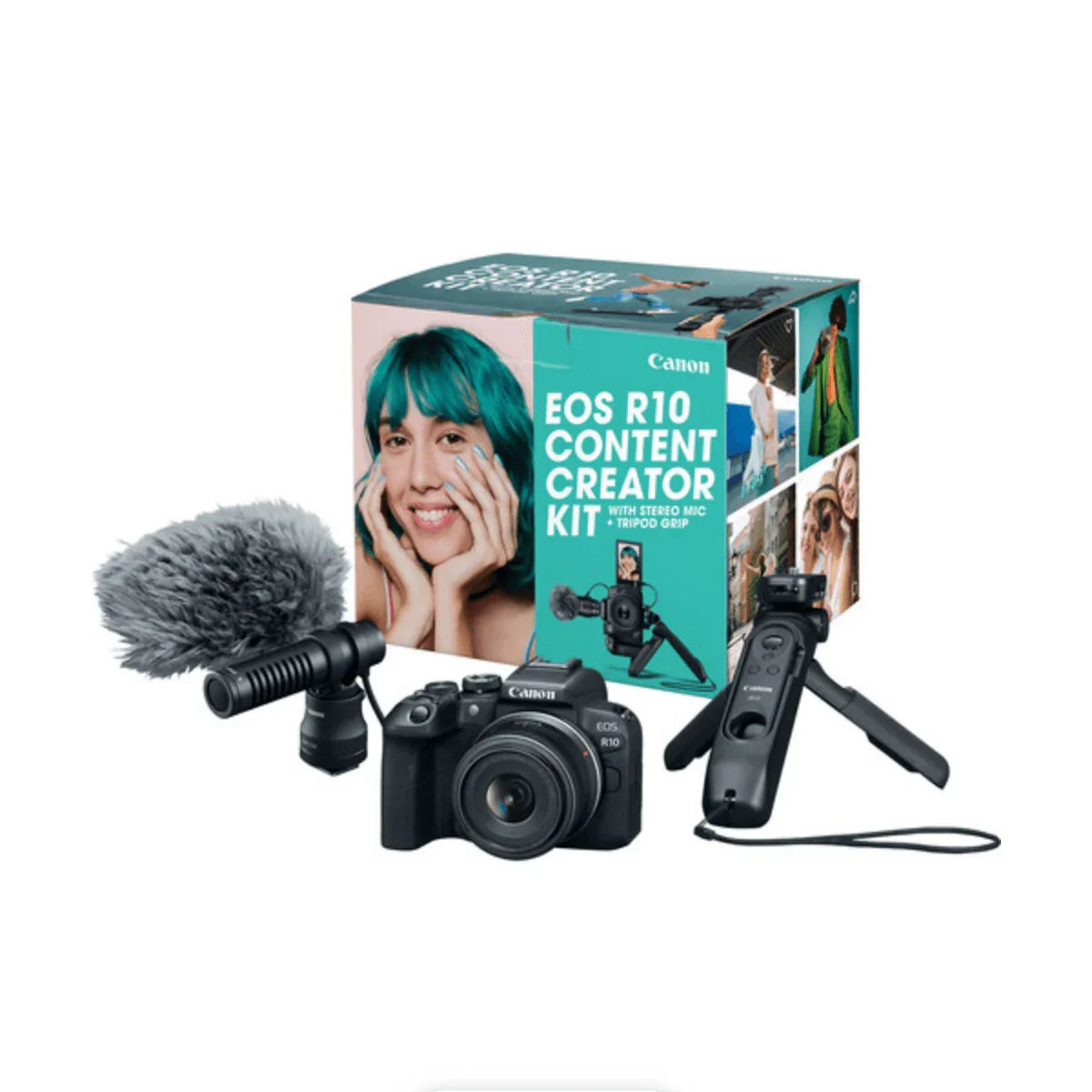 Canon EOS R10 Mirrorless Camera with 18-45mm Lens Content Creator Kit: image 1