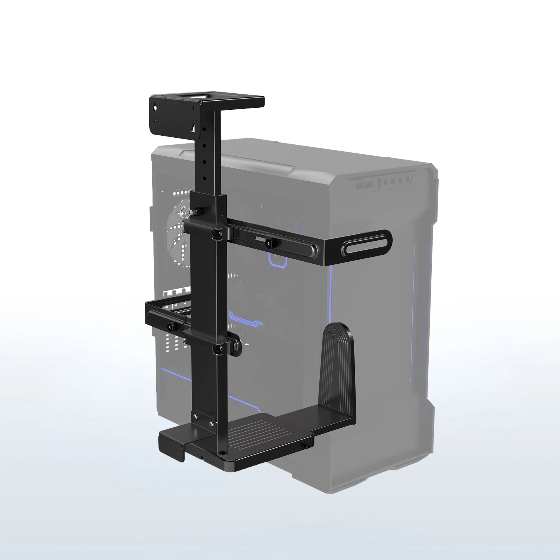 Large Under Desk and Wall PC Mount