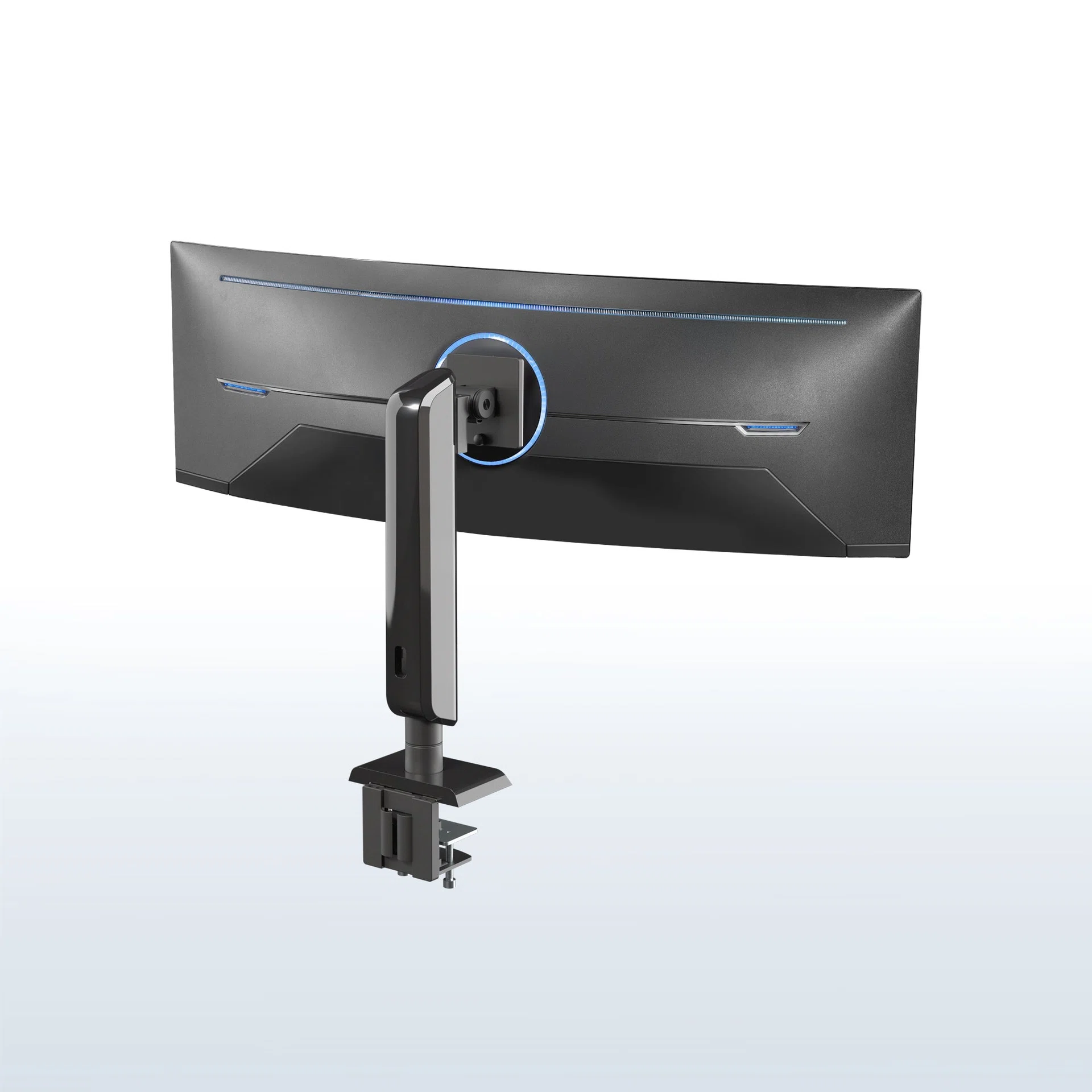 VIVO Vertical Lift Single Ultrawide Monitor Desk Mount - Up to 49” Screens — Vertical Lift Single Ultrawide Monitor Desk Mount - Up to 49” Screens — Product view