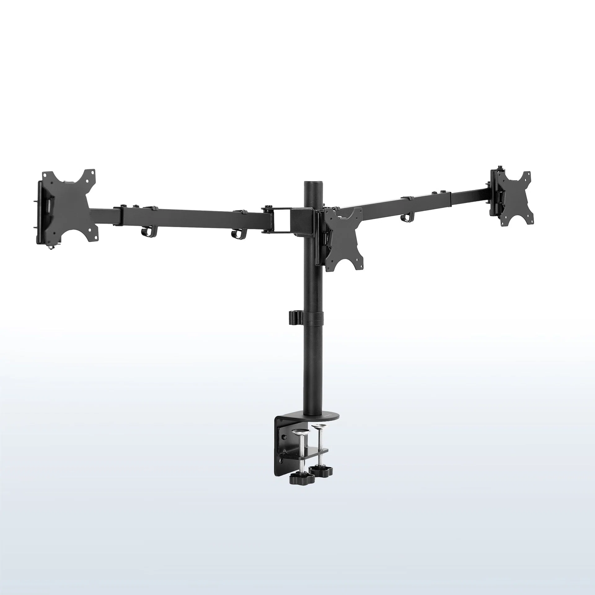 VIVO Telescoping Triple Monitor Desk Mount - Up to 38" Screens — Telescoping Triple Monitor Desk Mount - Up to 38" Screens — Product view