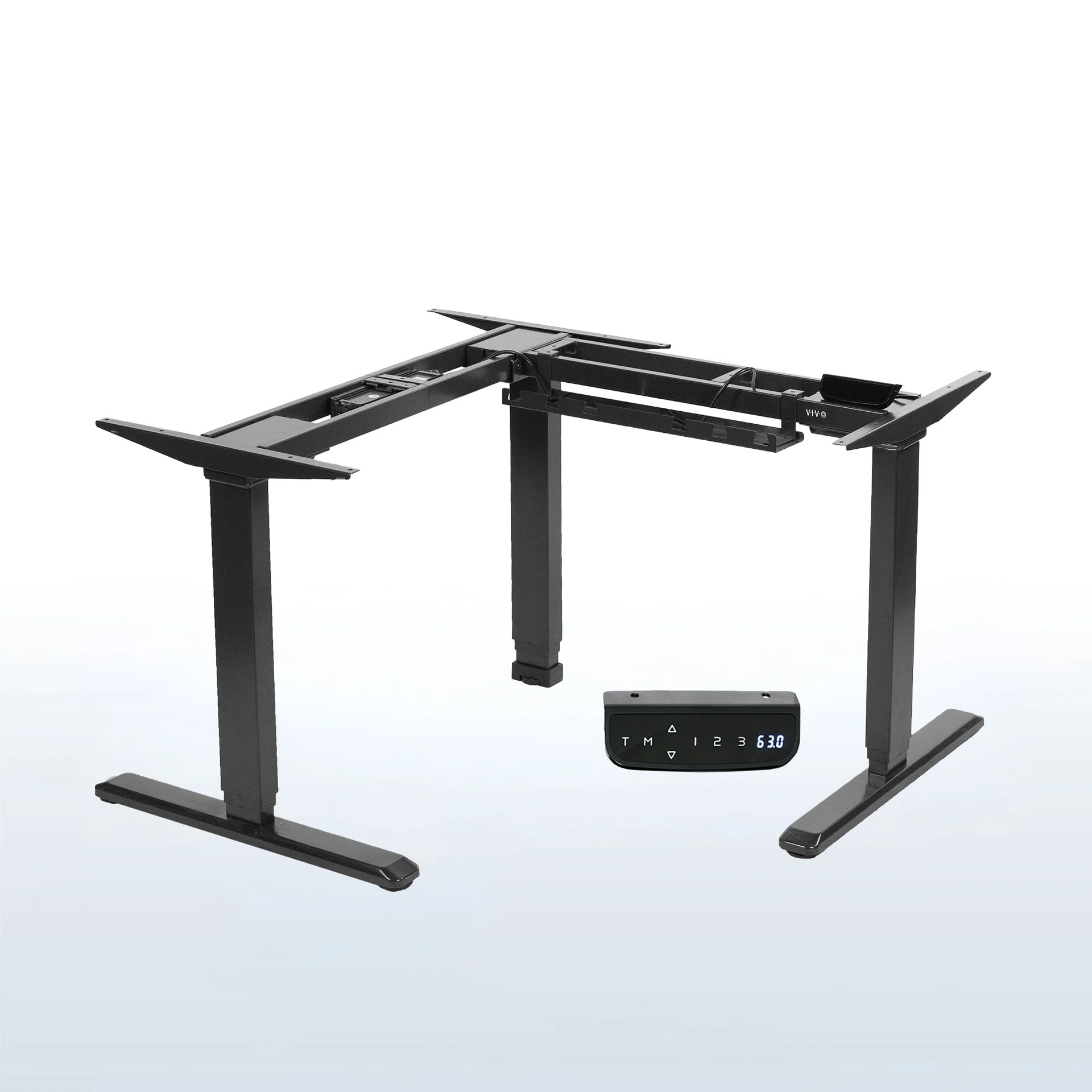 Electric Multi Motor Corner Desk Frame with Touch Screen Memory Controller