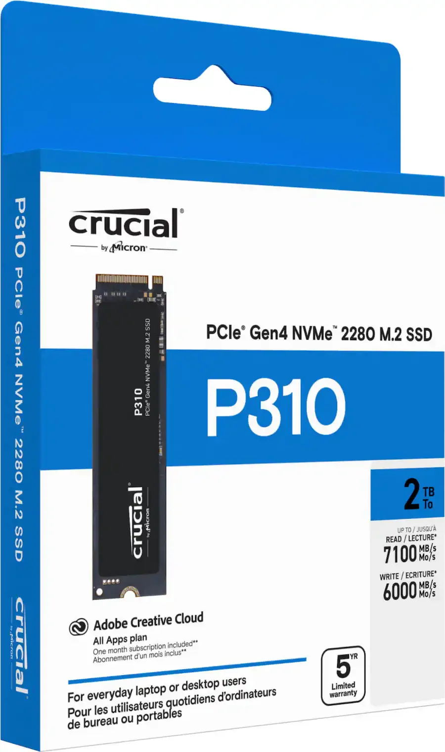 P310 2TB PCIe 4.0 NVMe SSD — CT2000P310SSD8