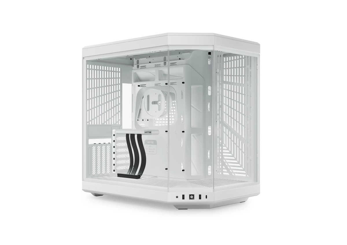 Y70 Panoramic Mid-Tower Case — Snow White — CS-HYTE-Y70-WW