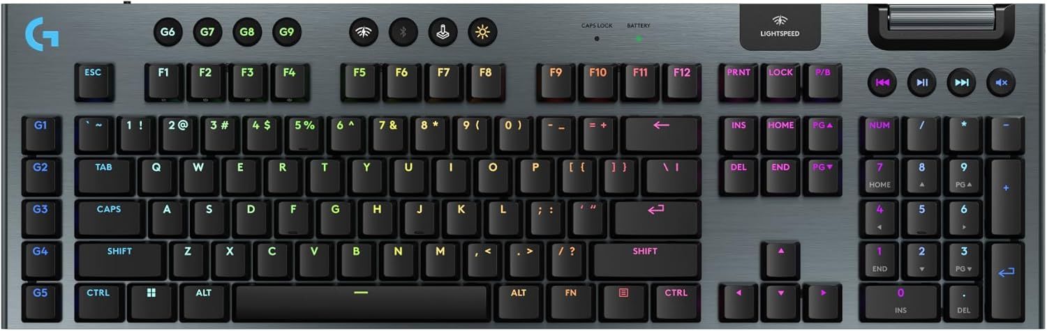 Logitech G915 X LightSpeed Wireless GL Brown Tactile Gaming Keyboard — Refurbished