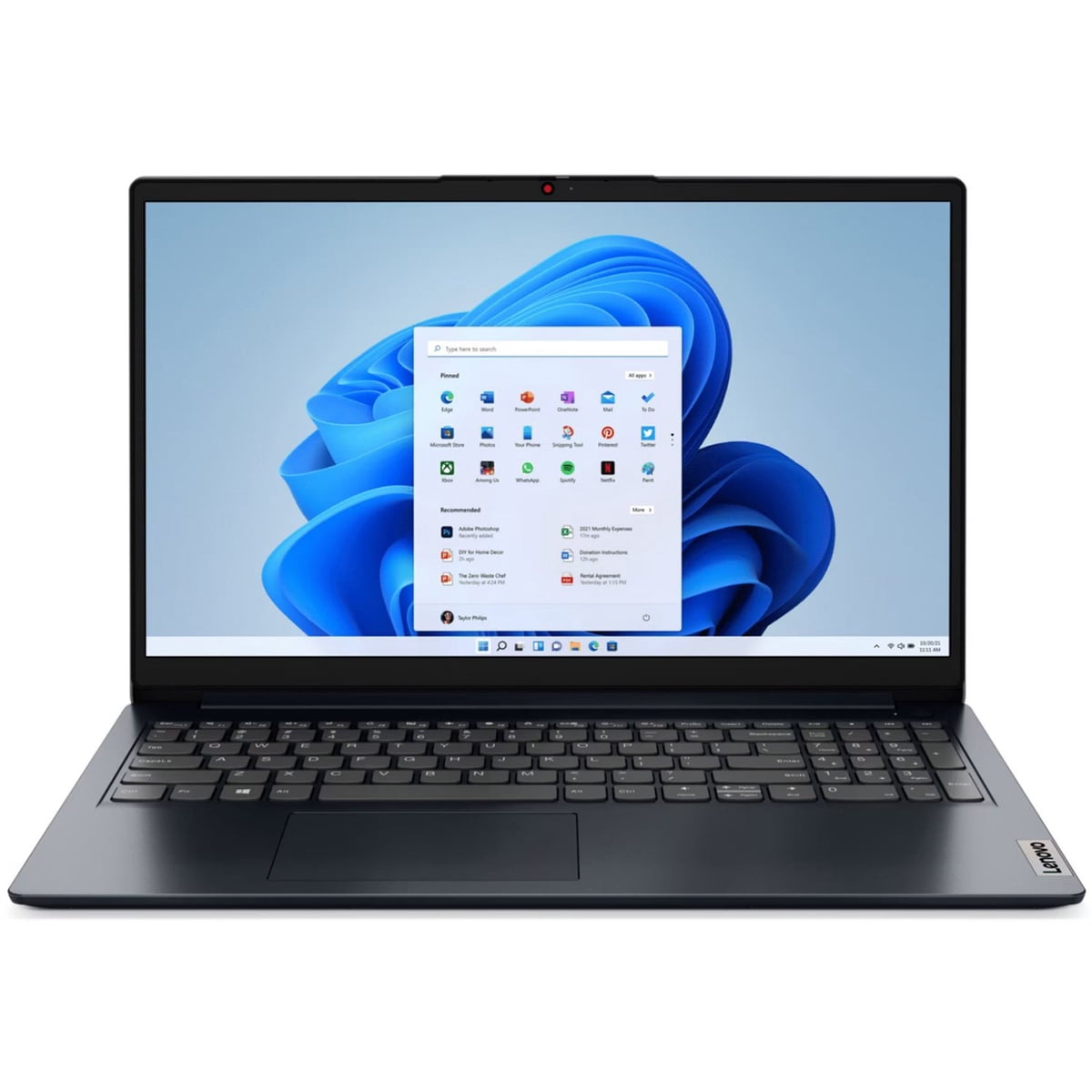 Lenovo IdeaPad 1 15.6" FHD Laptop, AMD Ryzen 5 7520U, 8GB RAM, 256GB SSD, Windows 11 Home