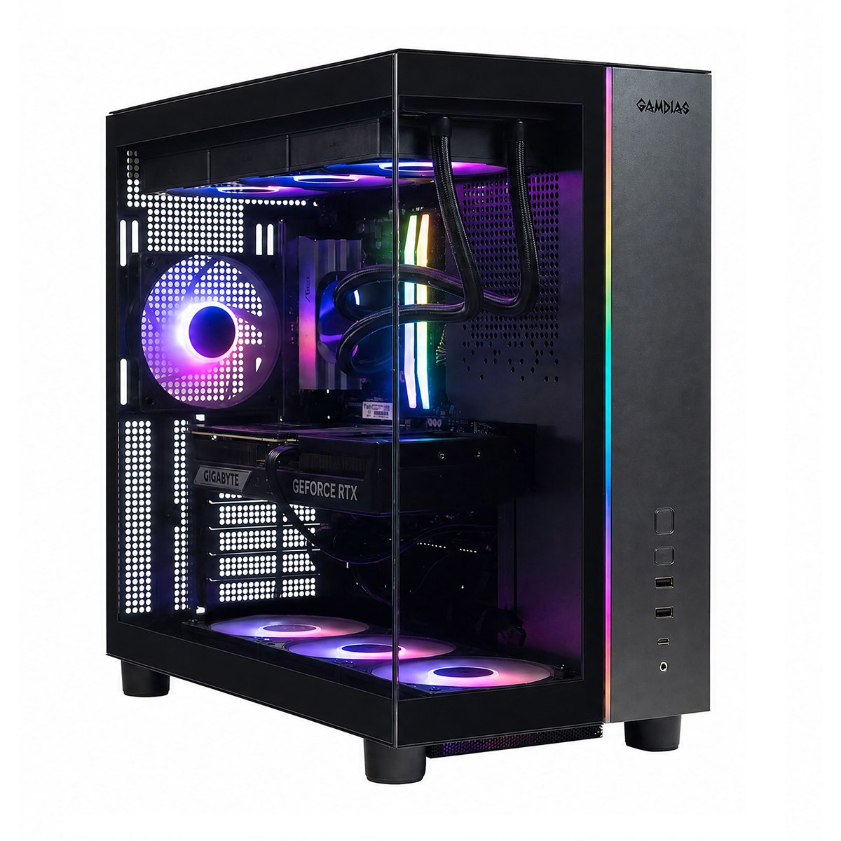 Skytech Tempest Gaming Desktop | AMD Ryzen 7 7800X3D | NVIDIA GeForce RTX 5070 12GB | 16GB DDR5 RAM | 1TB NVMe SSD