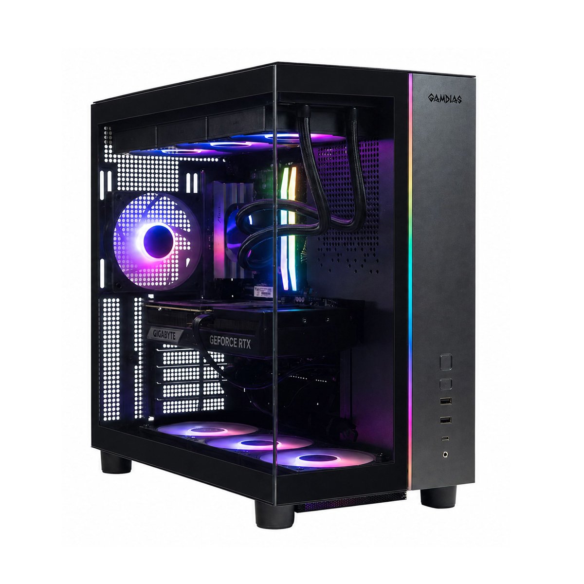 Skytech Tempest Gaming Desktop | AMD Ryzen 7 7800X3D | NVIDIA GeForce RTX 5080 16GB | 32GB DDR5 RAM | 1TB NVMe SSD