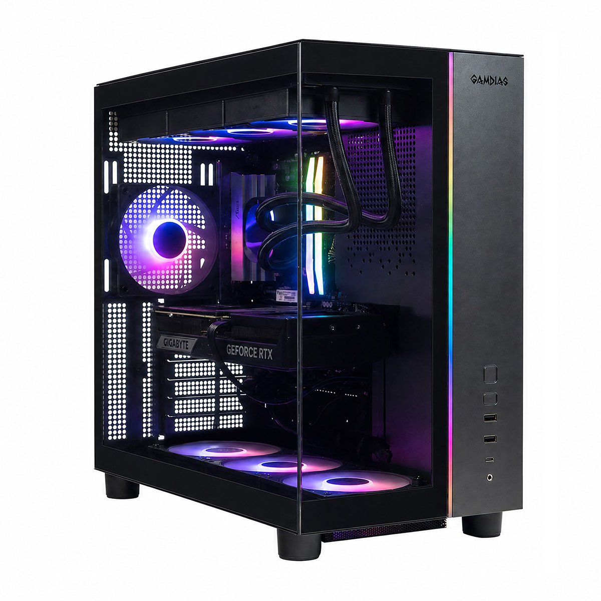 Skytech Tempest Gaming Desktop | AMD Ryzen 7 9800X3D | NVIDIA GeForce RTX 5080 16GB | 32GB DDR5 RAM | 1TB NVMe SSD
