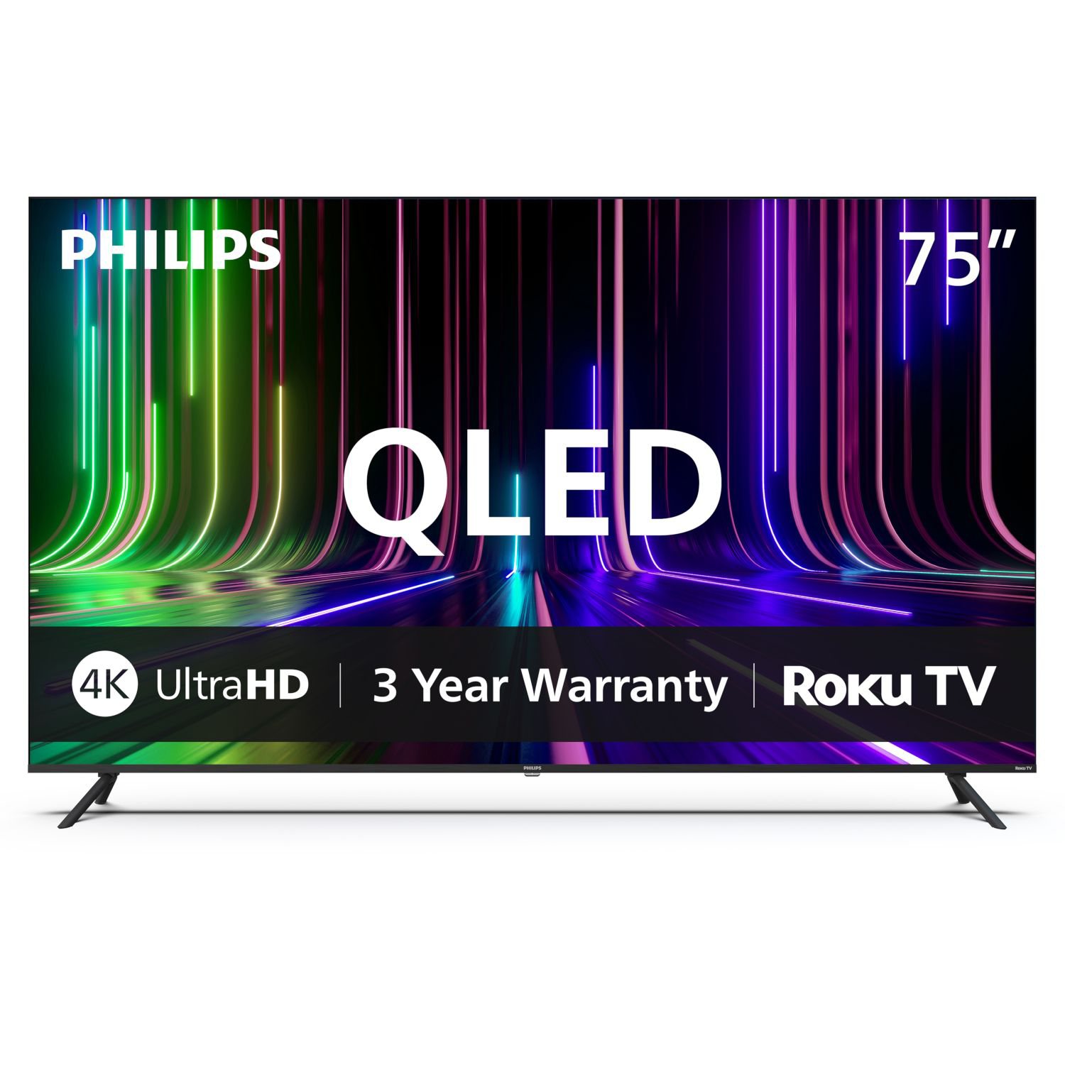 Philips 75" Class 7000 Series 4k QLED UltraHD Roku Smart TV - 75PQL7636/F7