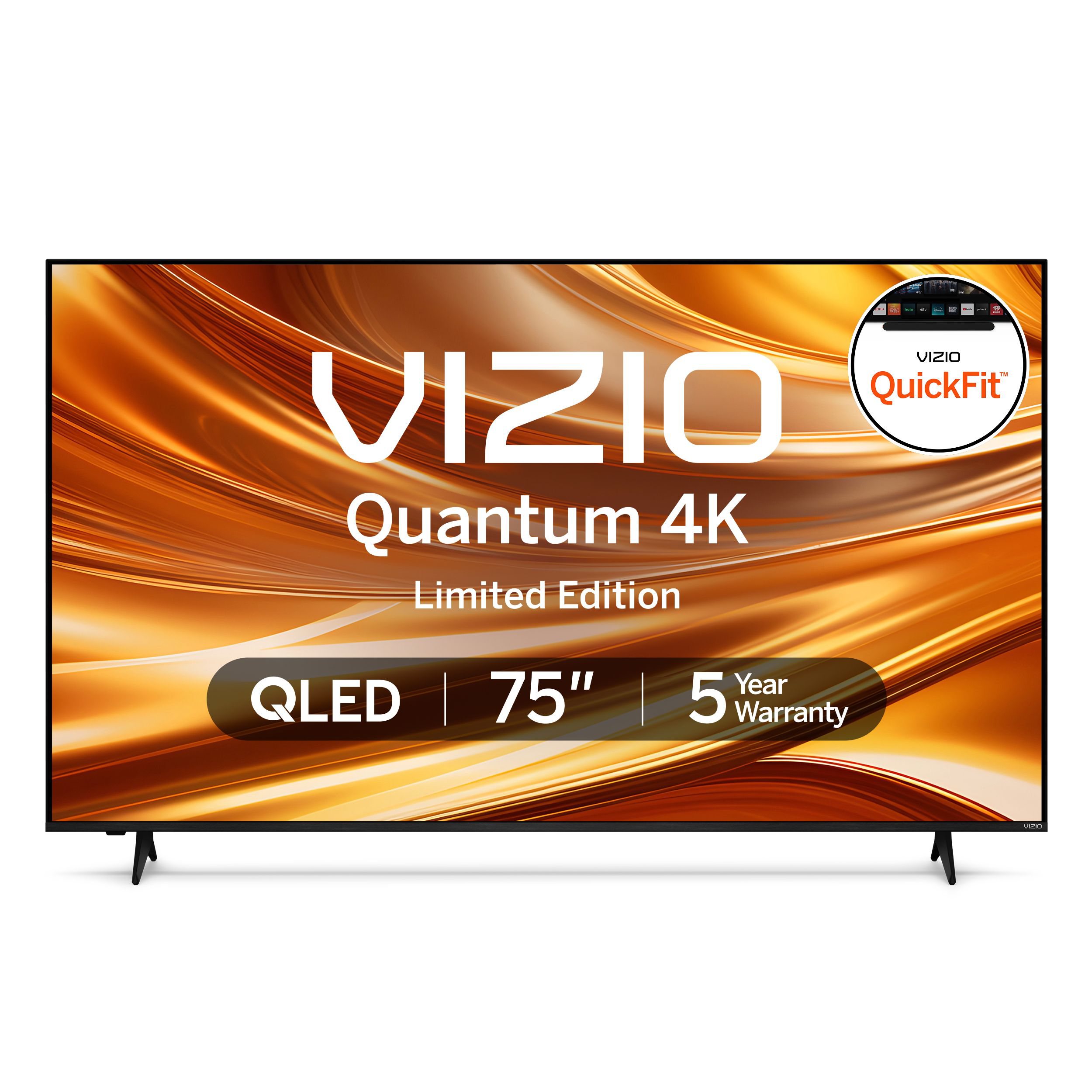 Vizio 75" Class Quantum Series 4K QLED Smart TV, QuickFit® Compatible